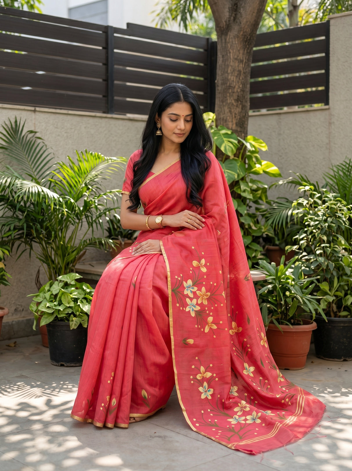 MIMOSA Saree Saree — pose 8 styling detail