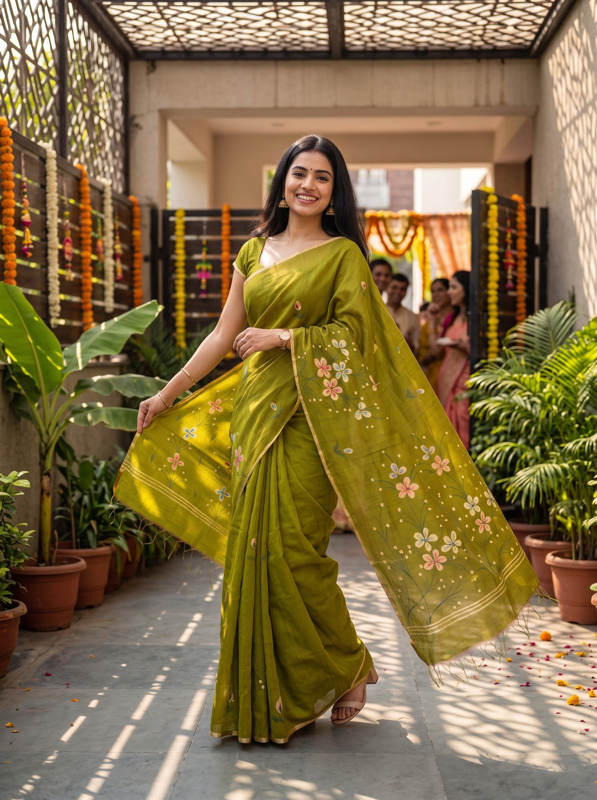 MIMOSA Saree Saree — pose 4 styling detail