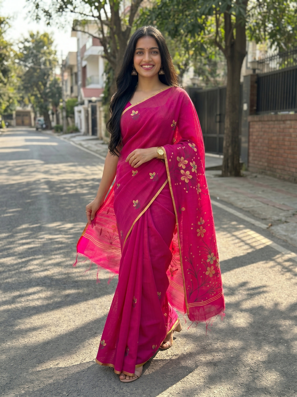 MIMOSA Saree Saree — pose 6 styling detail