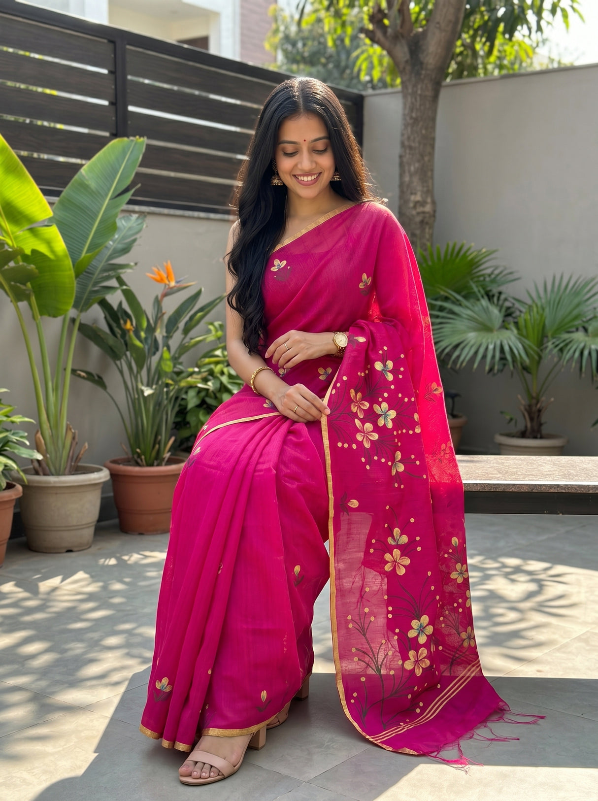 MIMOSA Saree Saree — pose 8 styling detail