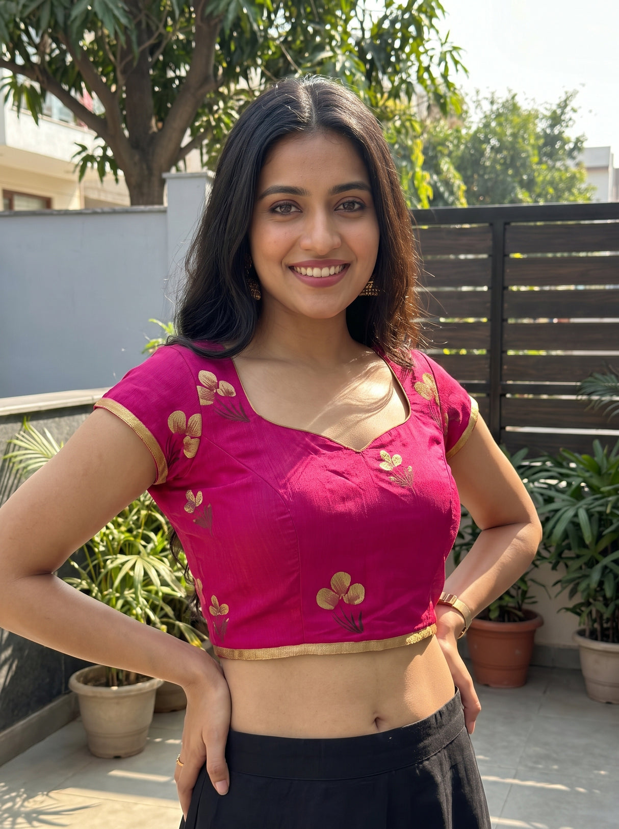 MIMOSA Saree Saree — blouse close-up