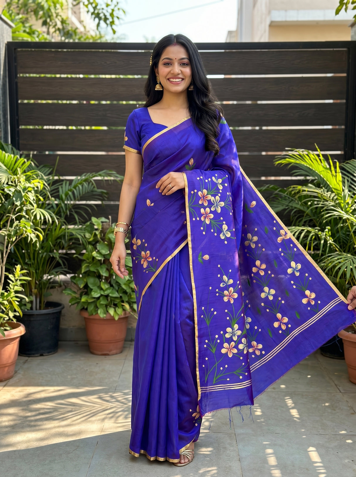MIMOSA Saree Saree — front view on mannequin