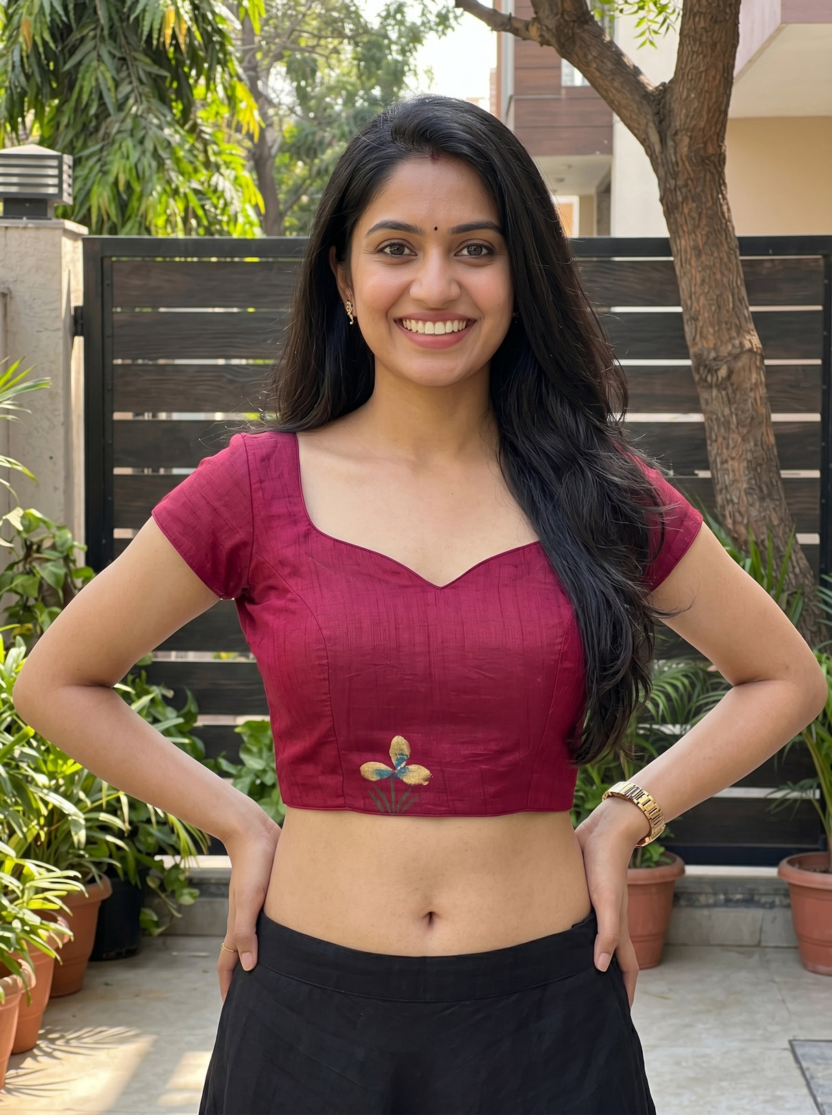 MIMOSA Saree Saree — blouse close-up