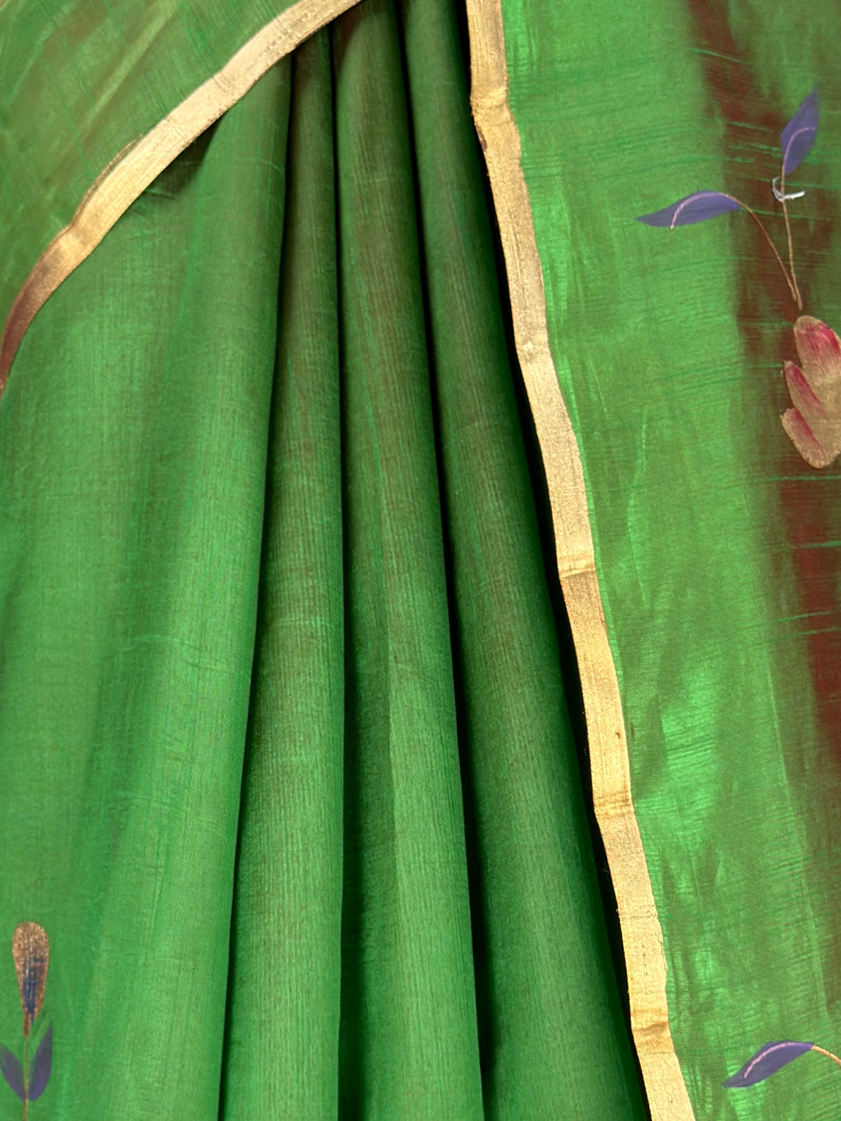 MIMOSA Green Banarasi Art Silk Saree — fleets shot full lifestyle