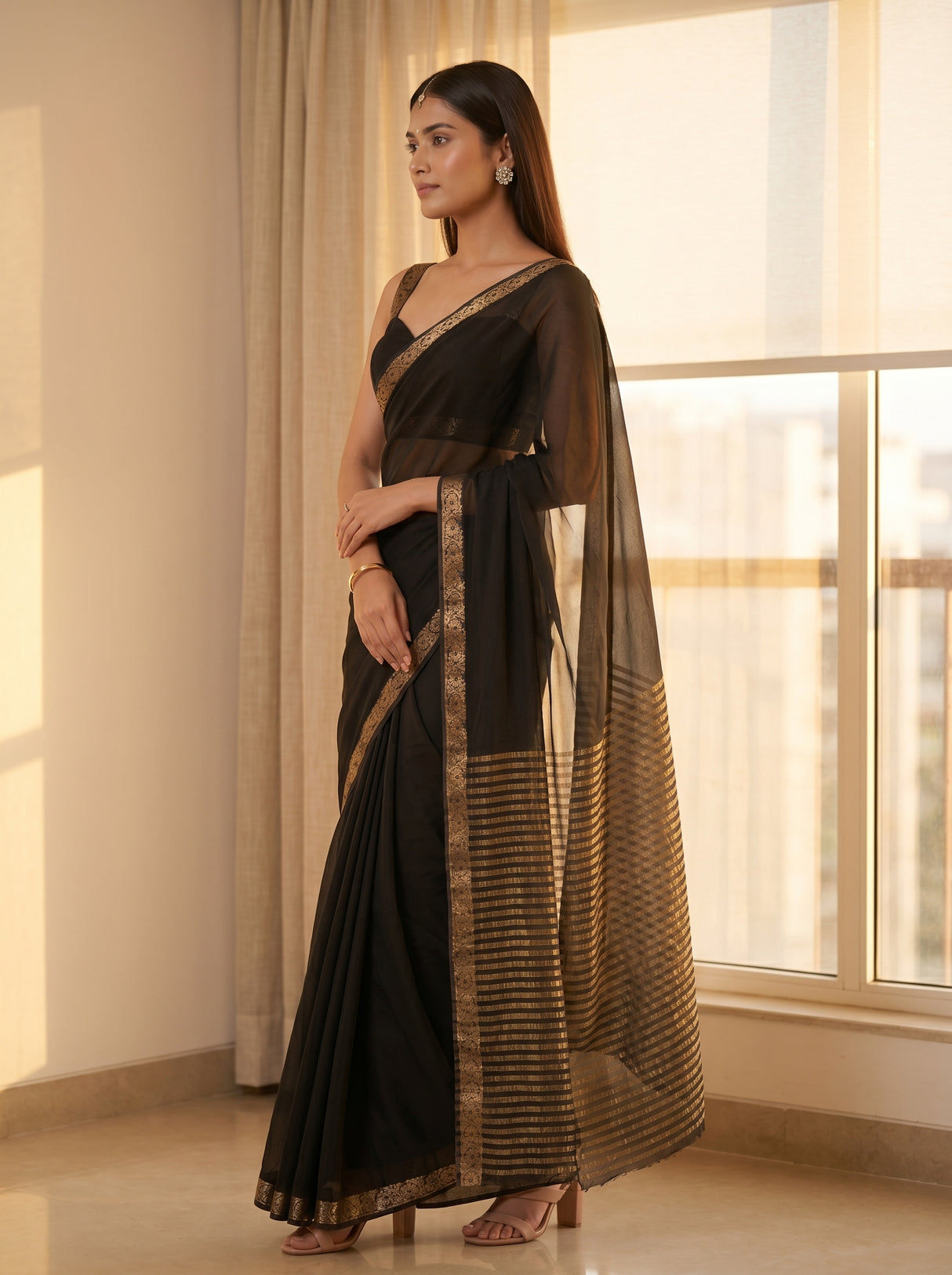 MIMOSA Saree Saree — pose 3 styling detail