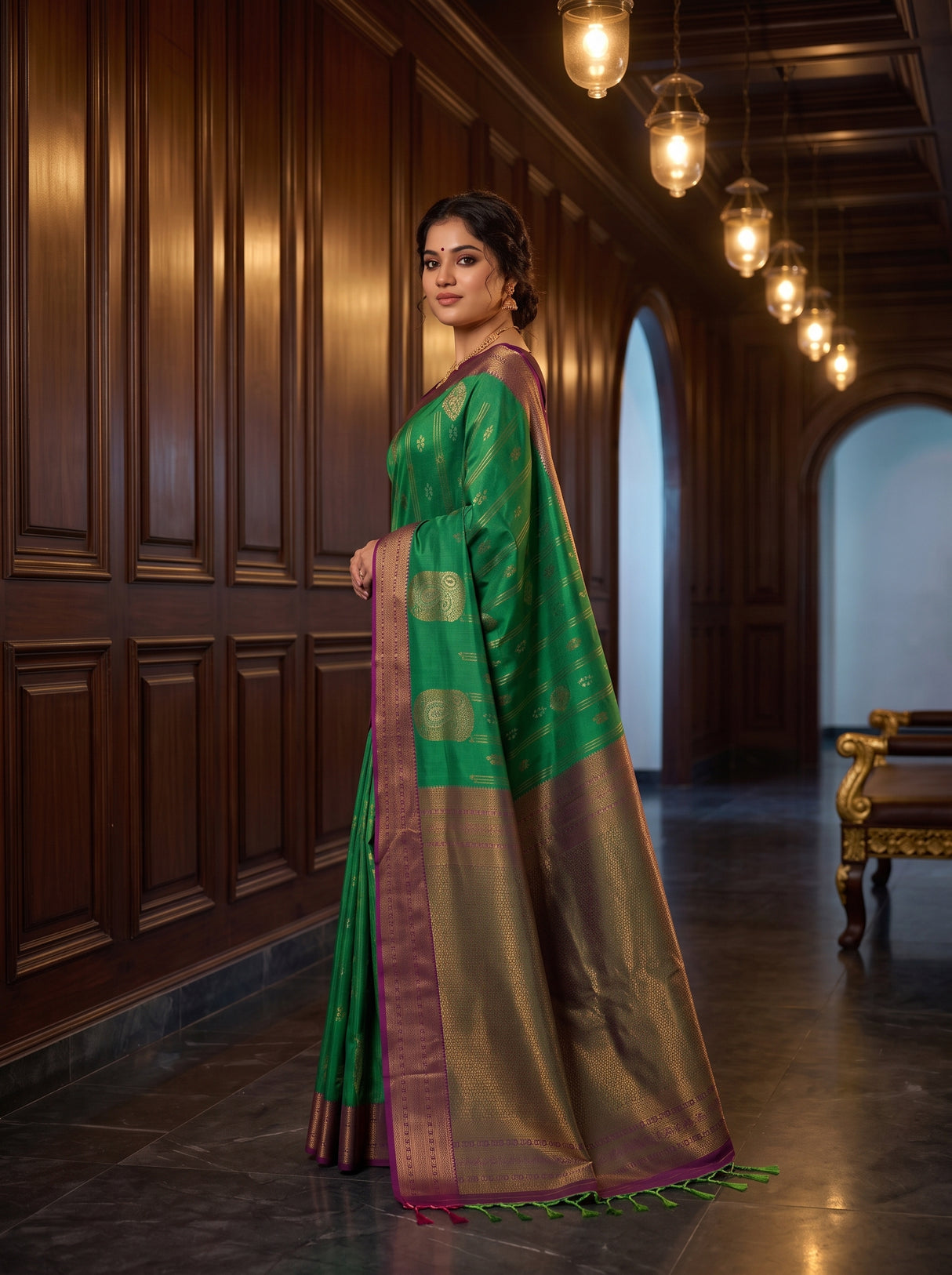 MIMOSA Rama Saree Saree — pose 6 styling detail