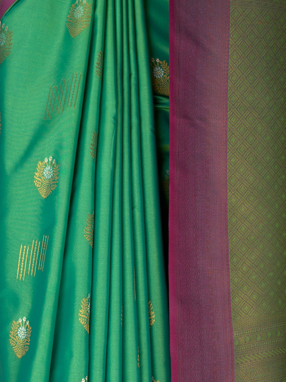 MIMOSA Rama Kanjivaram Art Silk Saree — fleets shot full lifestyle
