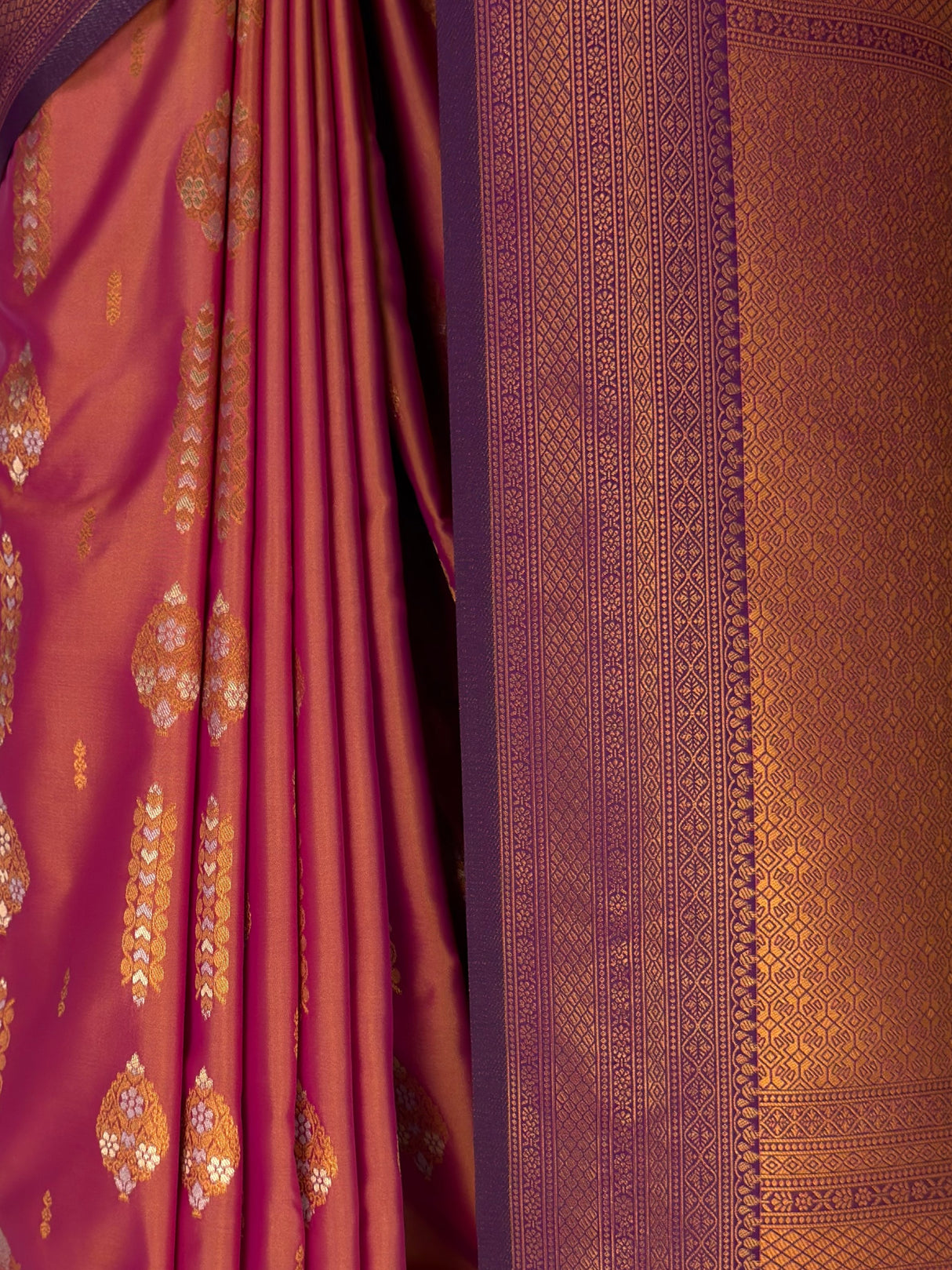 MIMOSA Peach Saree Saree — fleets shot full lifestyle