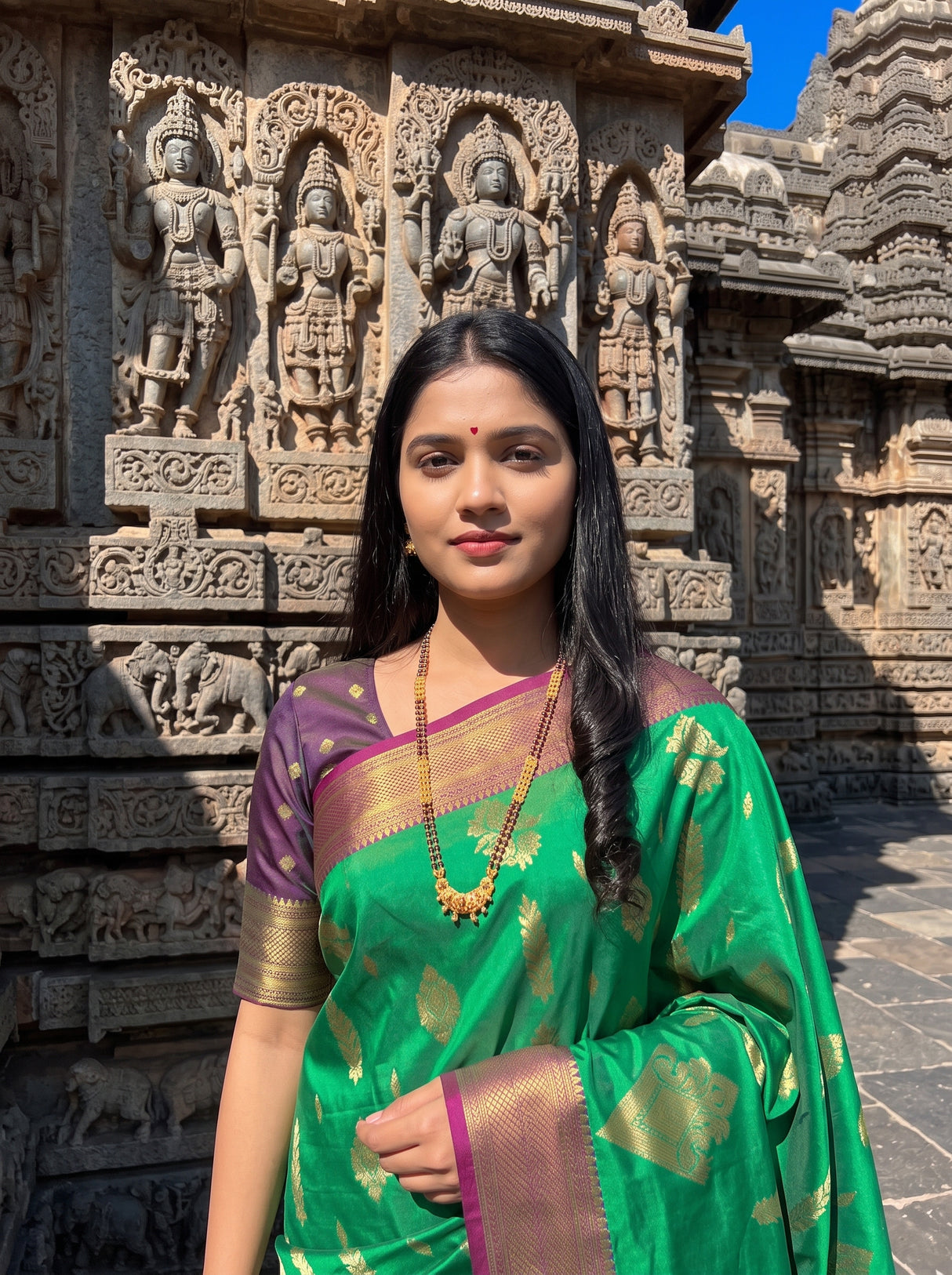 MIMOSA Rama Saree Saree — pose 10 styling detail