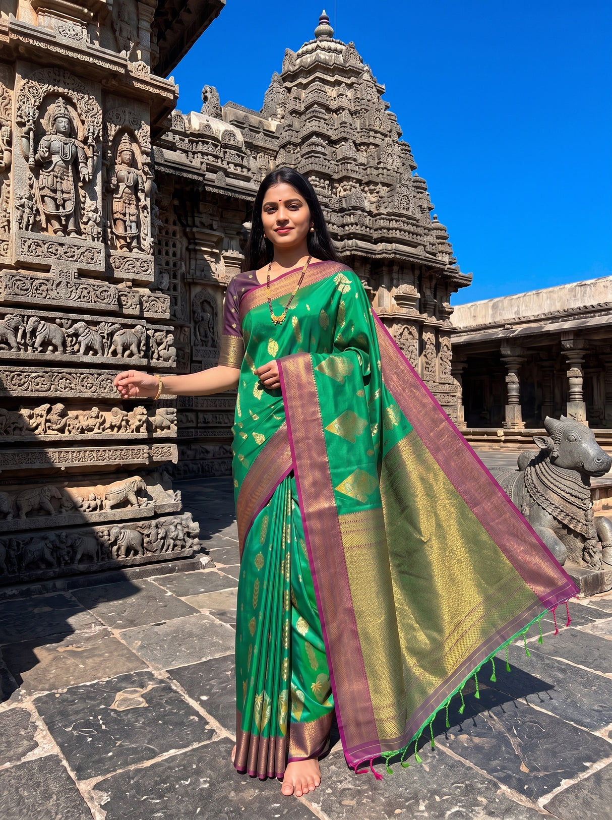 MIMOSA Rama Saree Saree — pose 6 styling detail