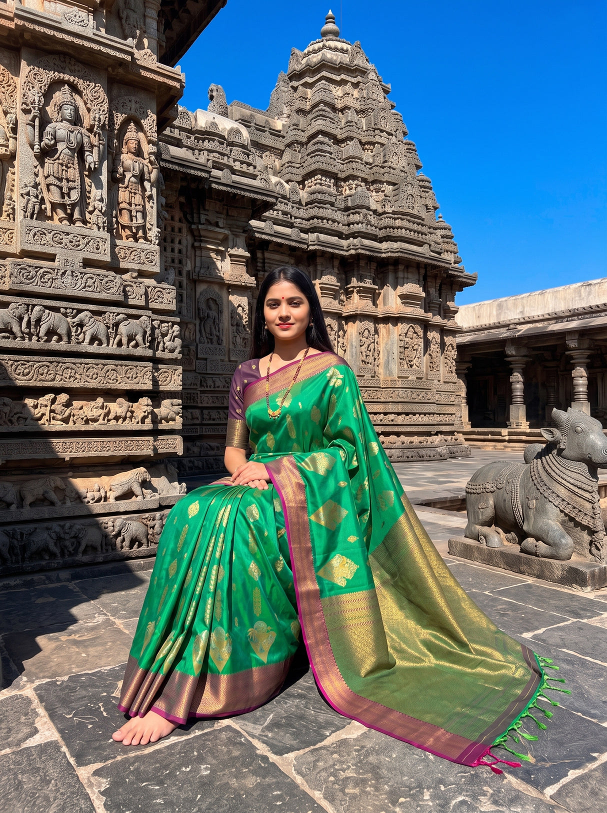 MIMOSA Rama Saree Saree — pose 8 styling detail