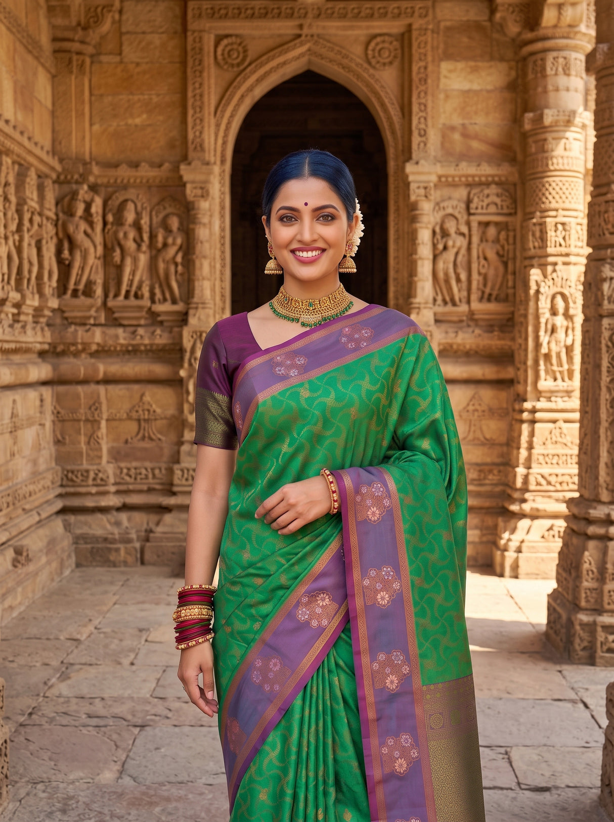 MIMOSA Rama Saree Saree — pose 10 styling detail