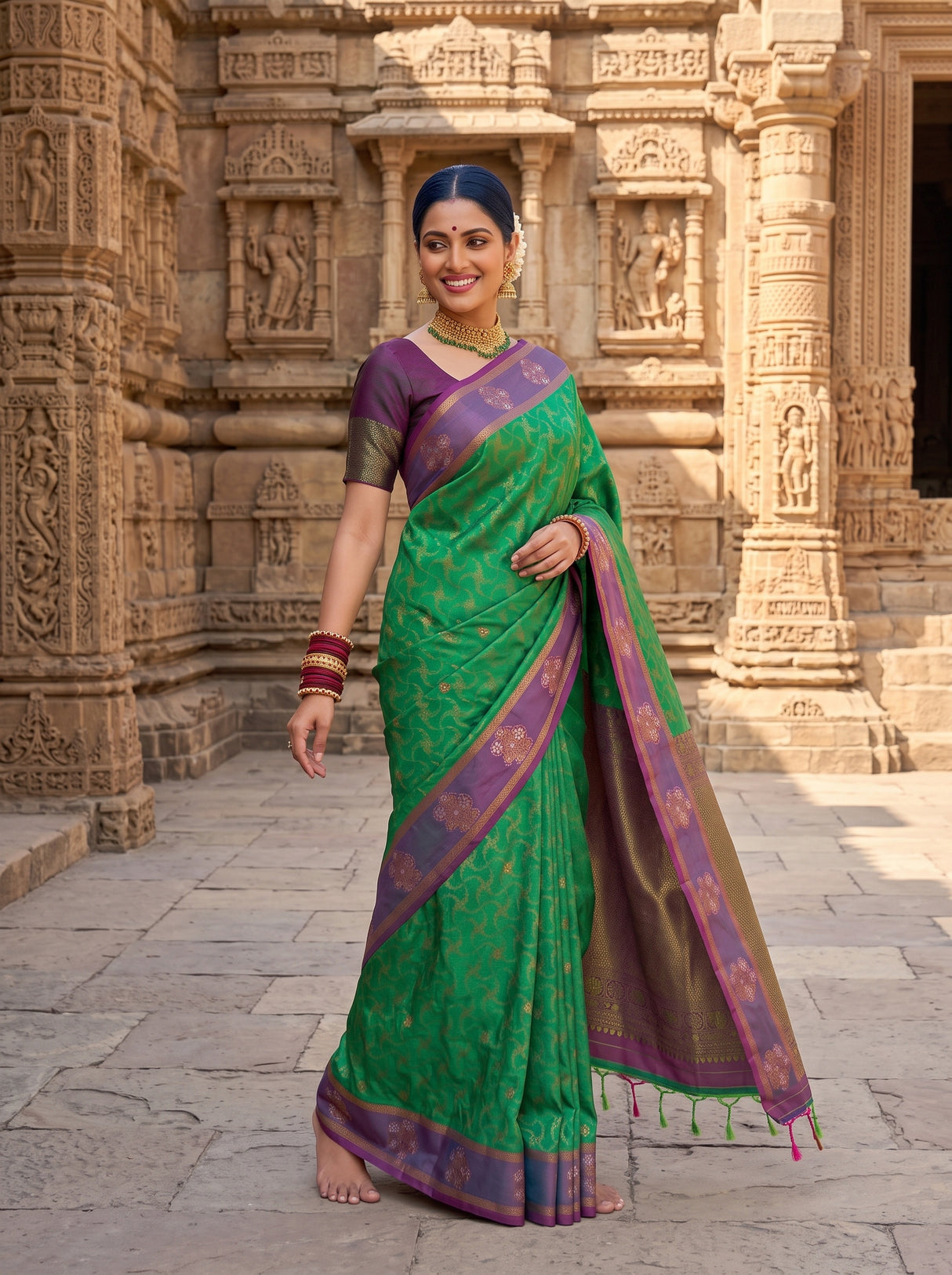 MIMOSA Rama Saree Saree — pose 9 styling detail