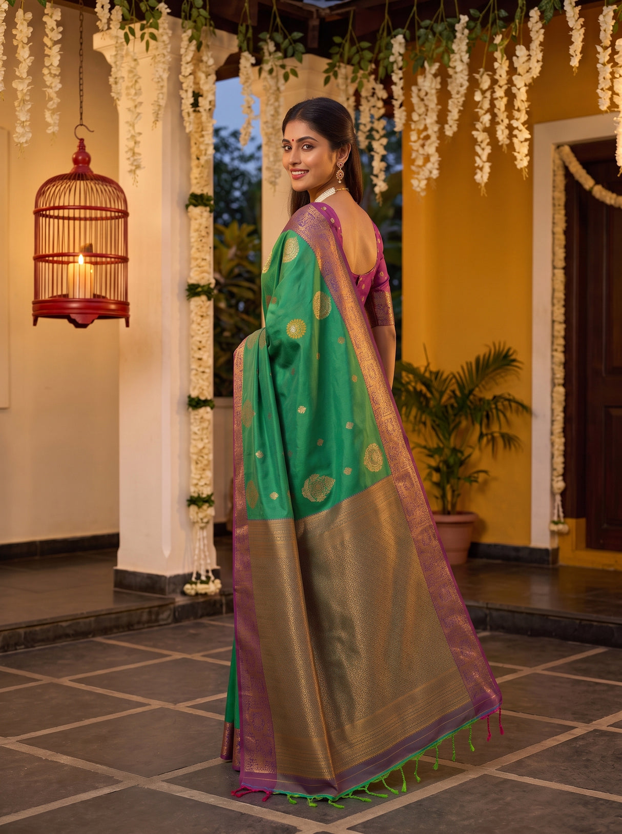 MIMOSA Rama Saree Saree — pose 9 styling detail
