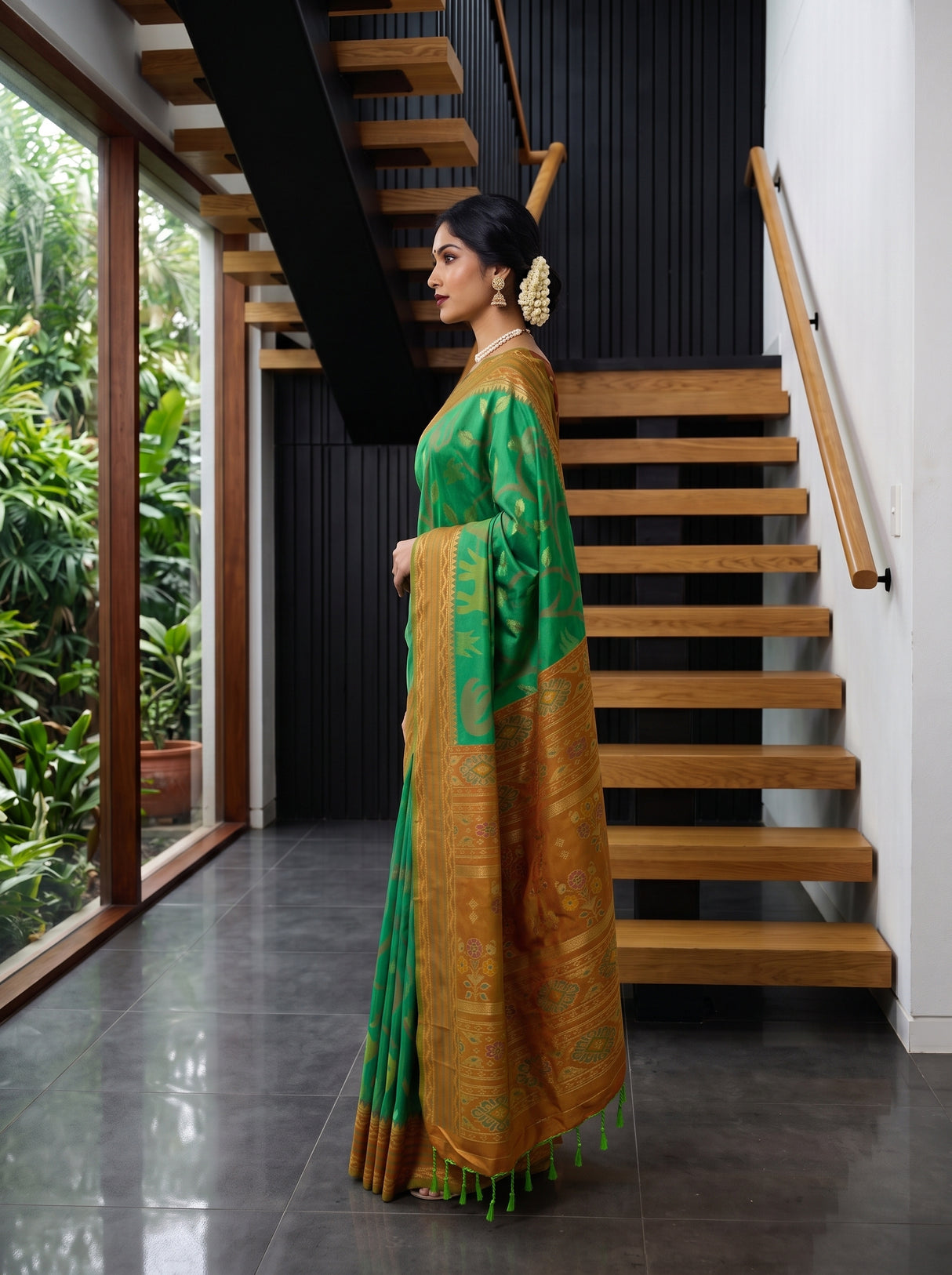 MIMOSA Rama Saree Saree — pose 3 styling detail