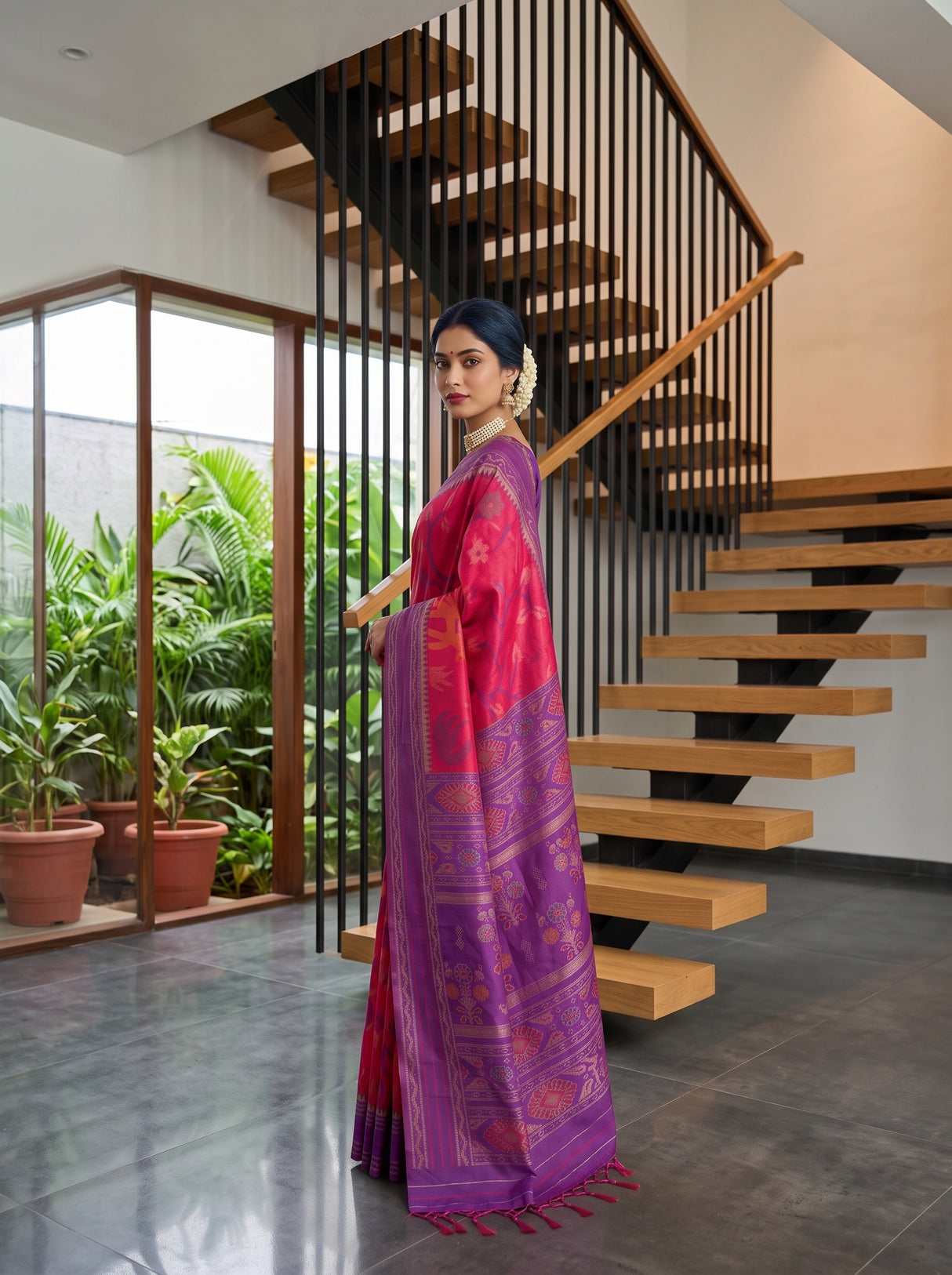 MIMOSA Rani Saree Saree — pose 9 styling detail