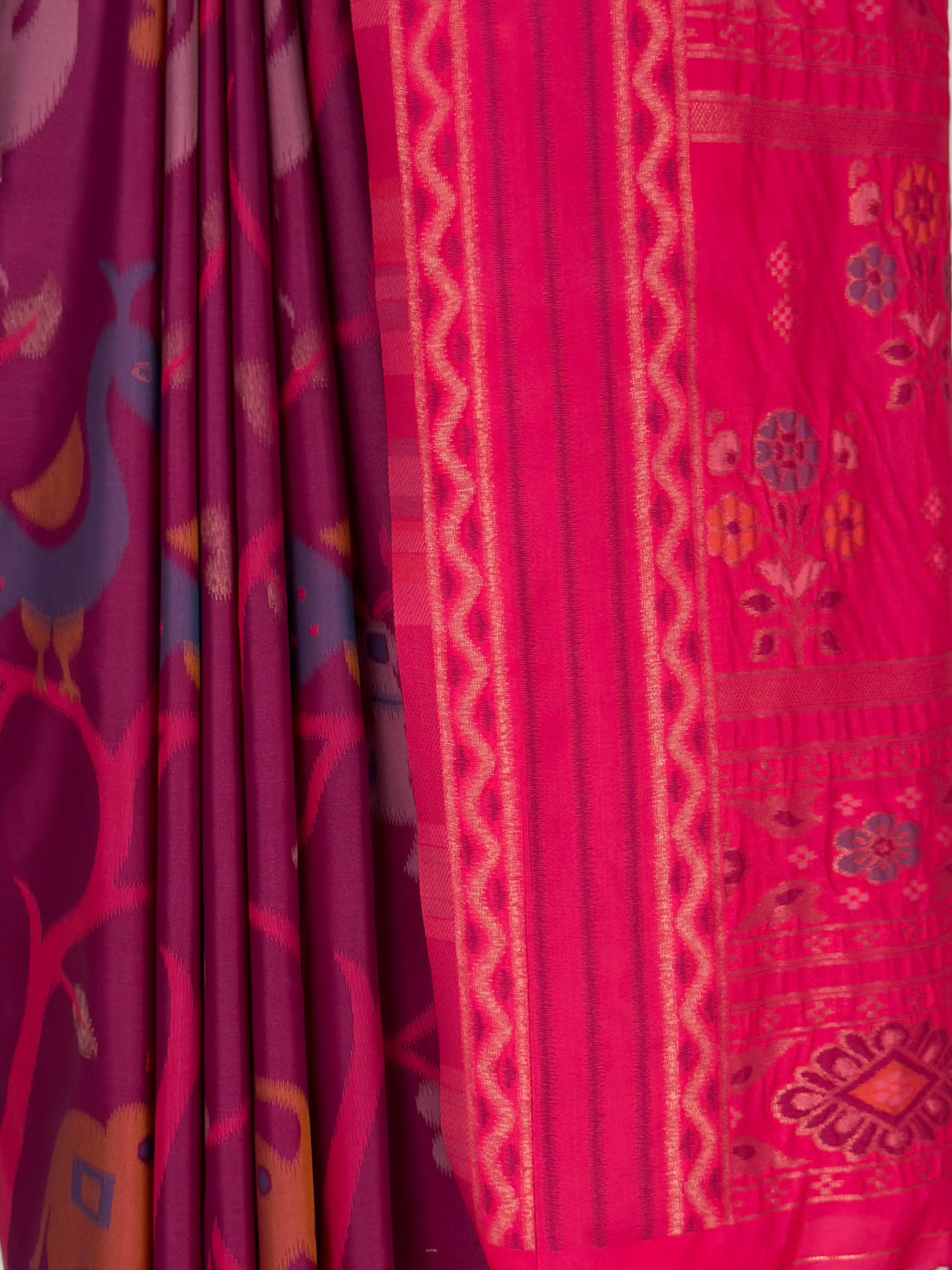 MIMOSA Wine Saree Saree — fleets shot full lifestyle