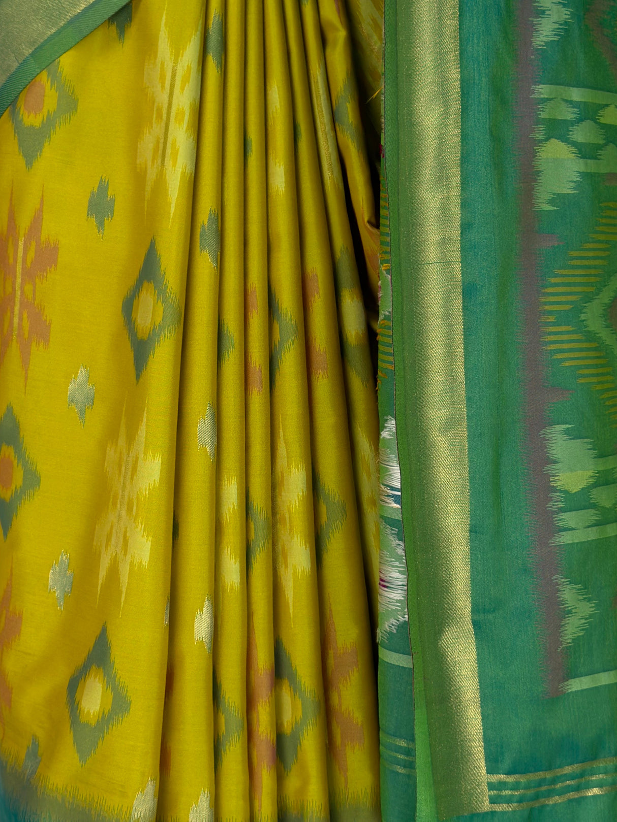 MIMOSA Olive Saree Saree — fleets shot full lifestyle