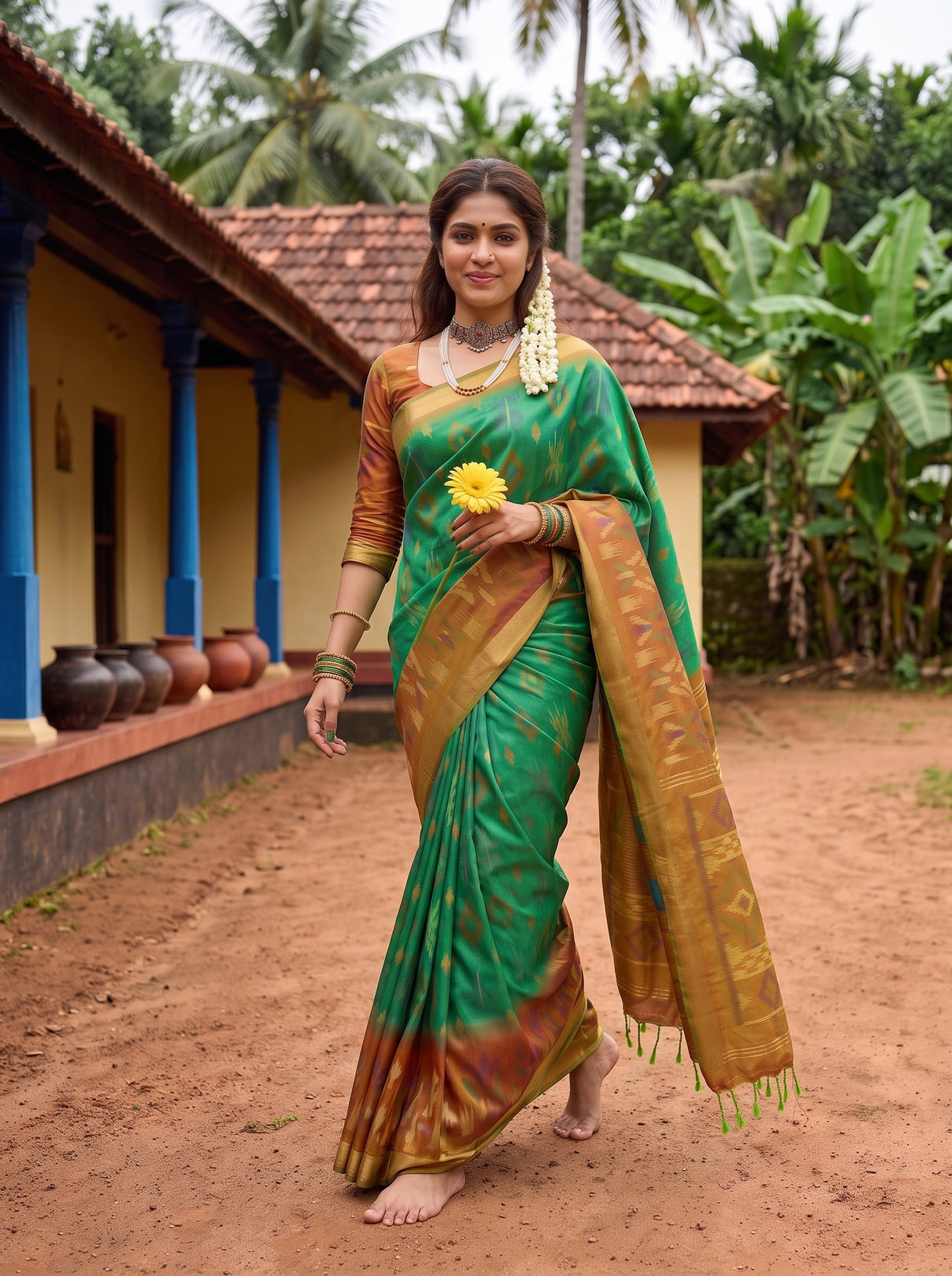 MIMOSA Rama Saree Saree — pose 6 styling detail