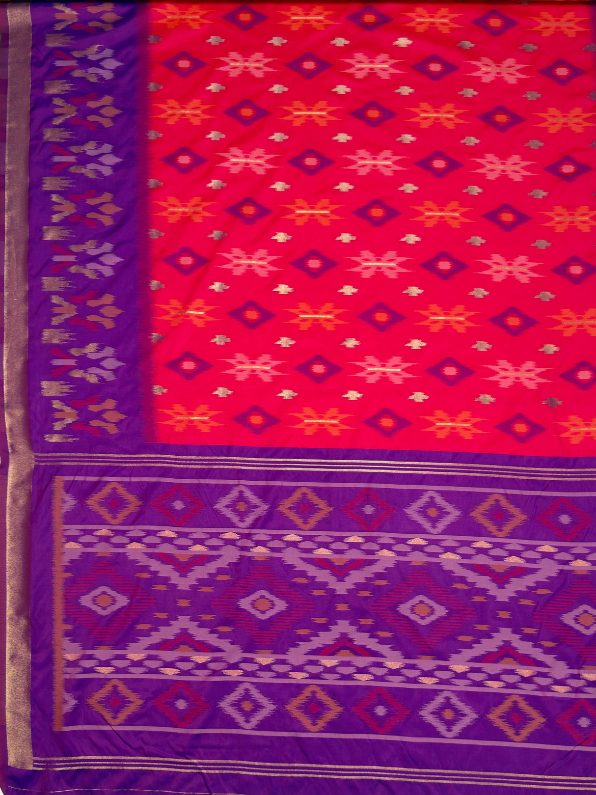 MIMOSA Rani Saree Saree — pallu and zari work detail