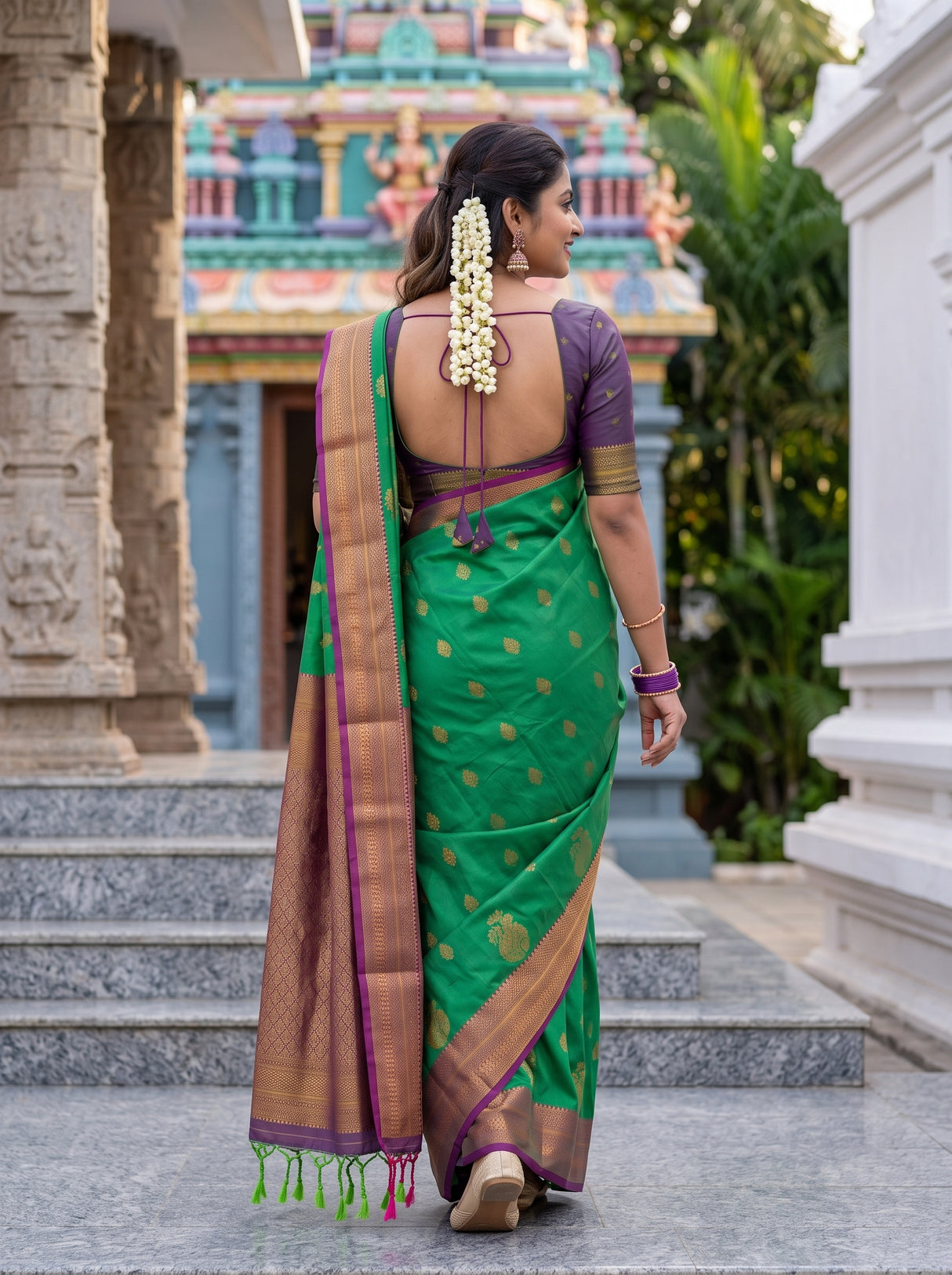 MIMOSA Rama Saree Saree — pose 2 styling detail
