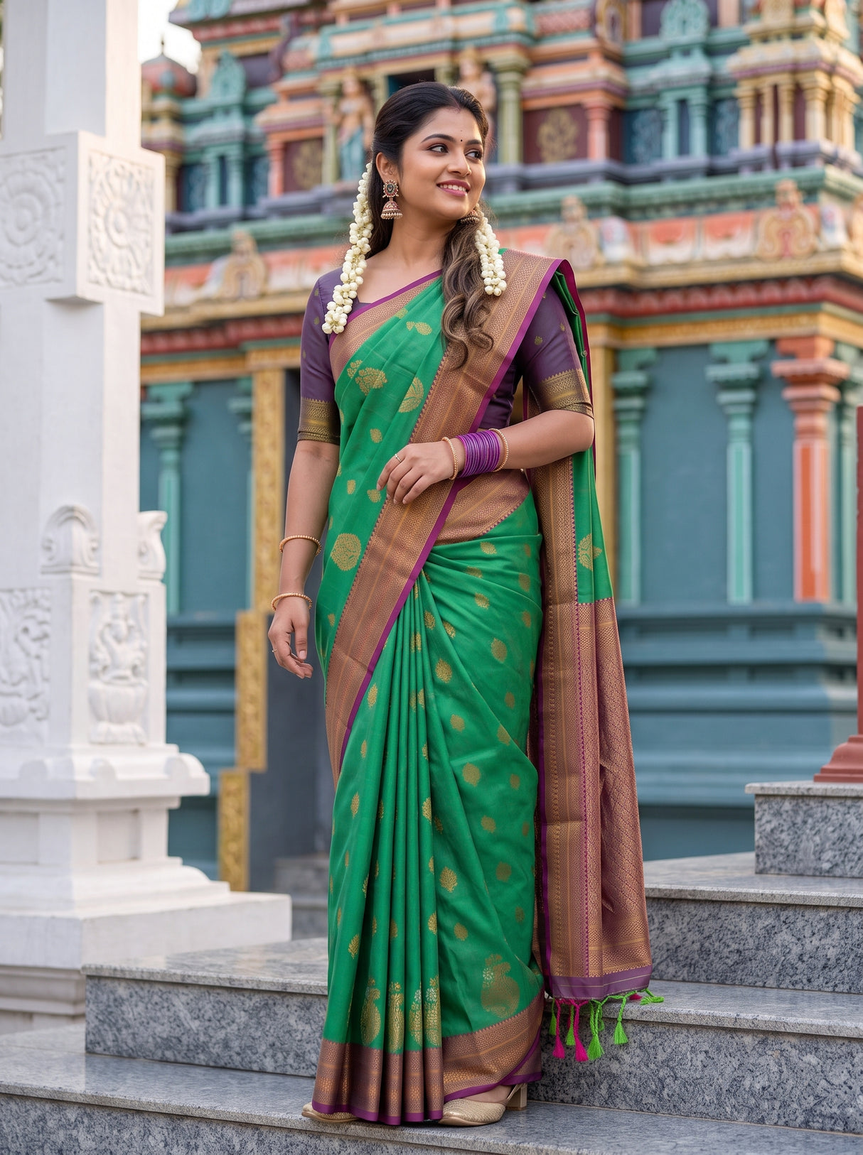 MIMOSA Rama Saree Saree — pose 5 styling detail