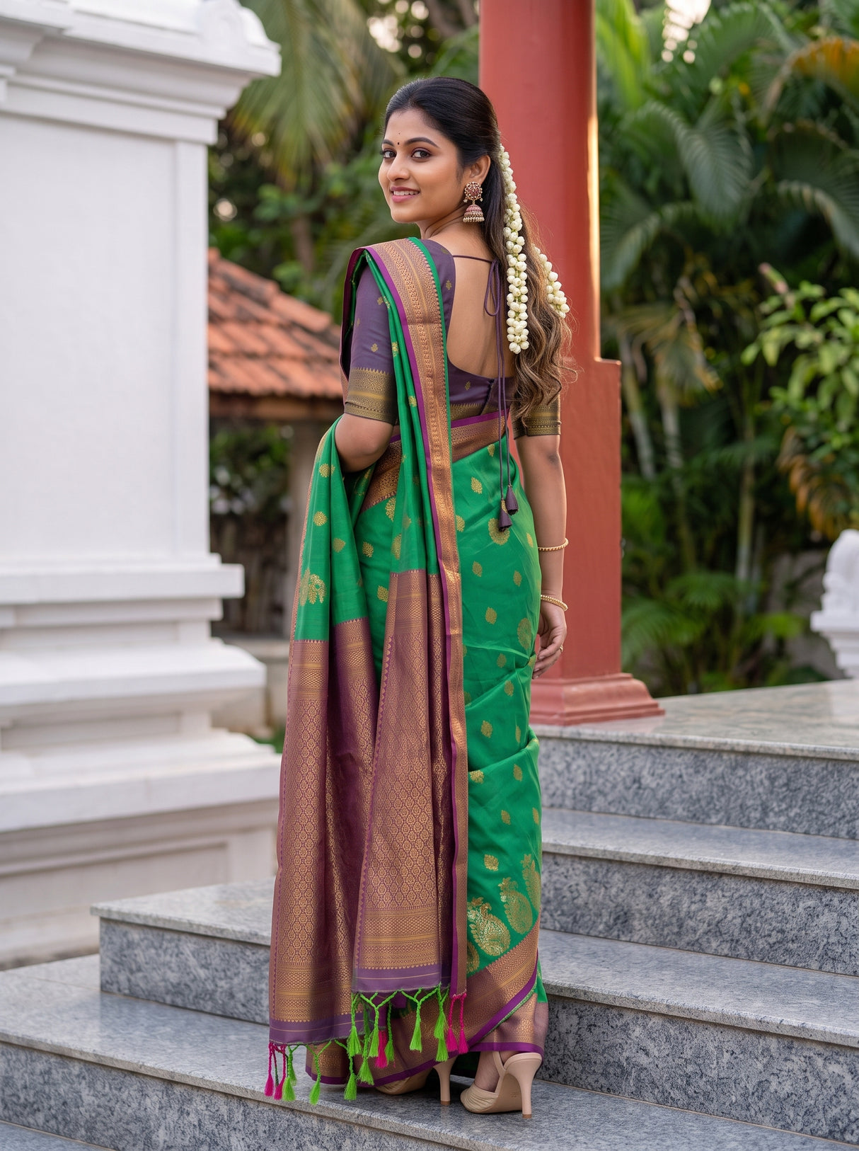 MIMOSA Rama Saree Saree — pose 7 styling detail