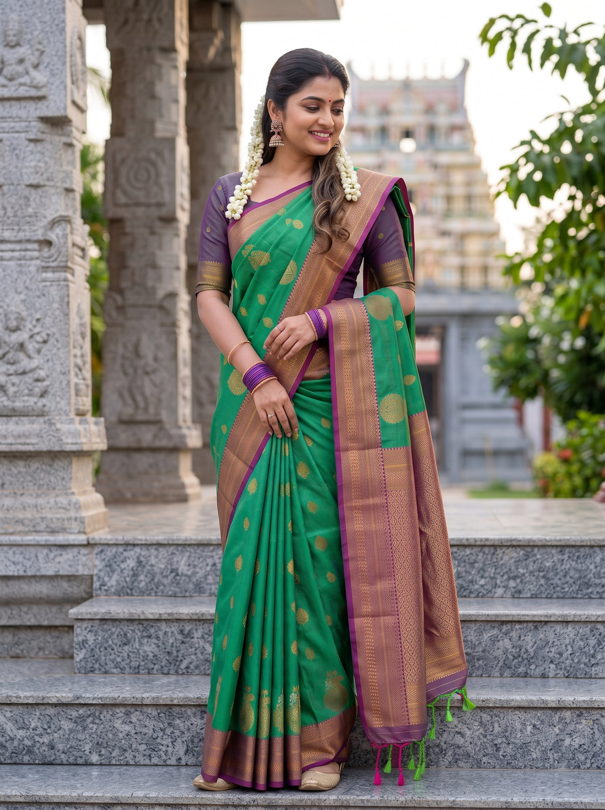 MIMOSA Rama Saree Saree — pose 9 styling detail
