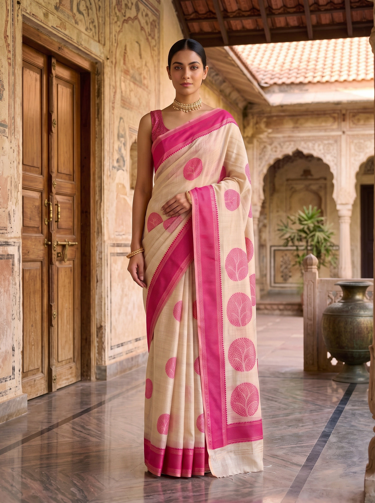 MIMOSA Saree Saree — pose 6 styling detail