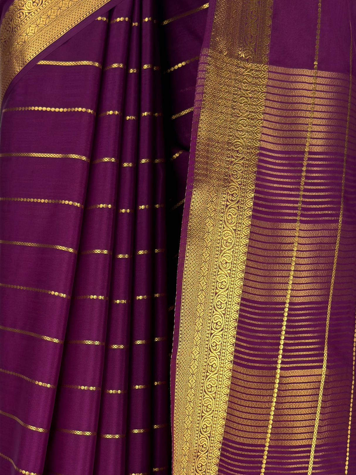 MIMOSA Jamun Mysore Silk Crepe Saree — fleets shot full lifestyle