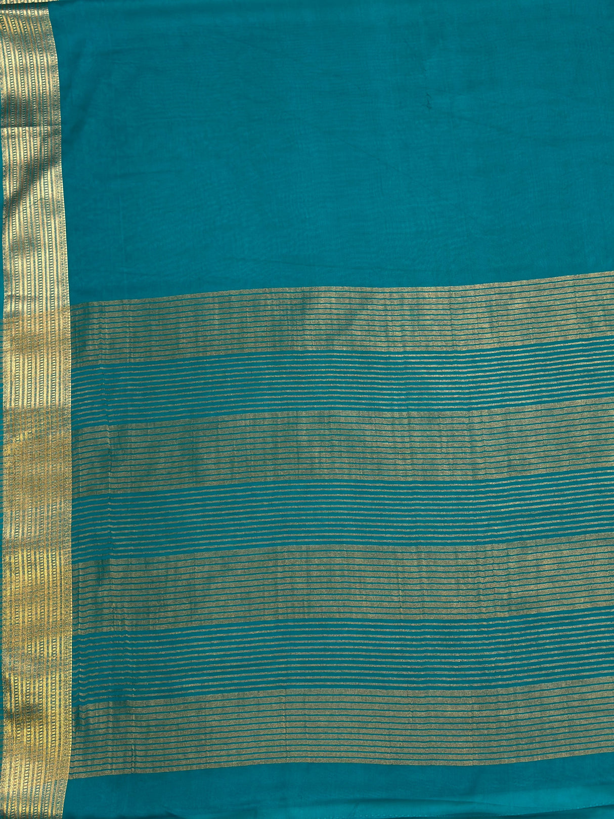 MIMOSA Sapphire Saree Saree — pallu and zari work detail