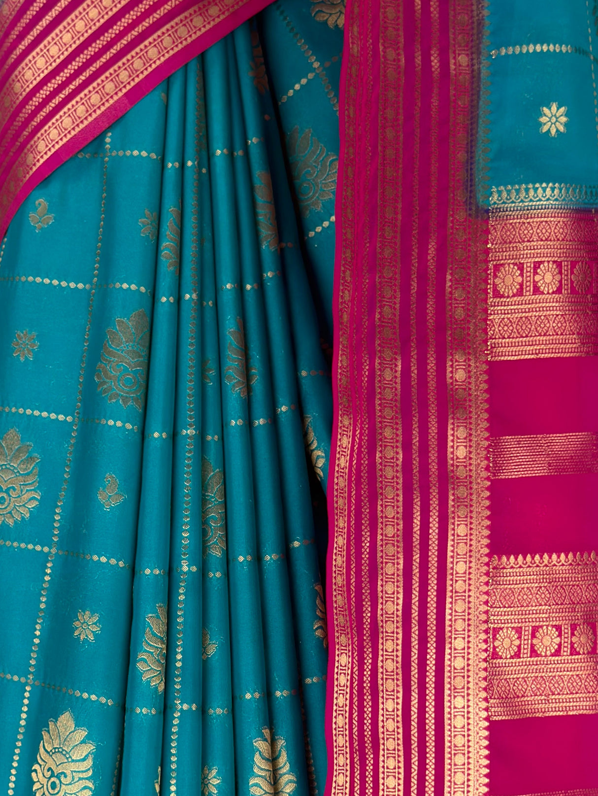 MIMOSA Sapphire Saree Saree — fleets shot full lifestyle