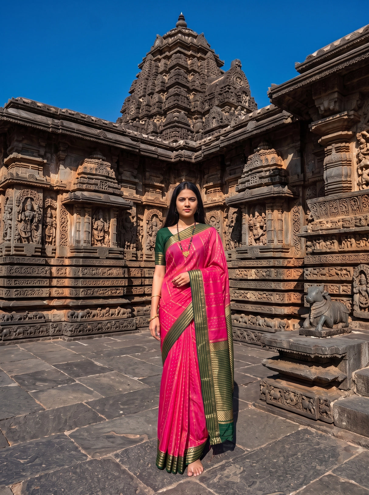 MIMOSA Gajari Saree Saree — pose 6 styling detail