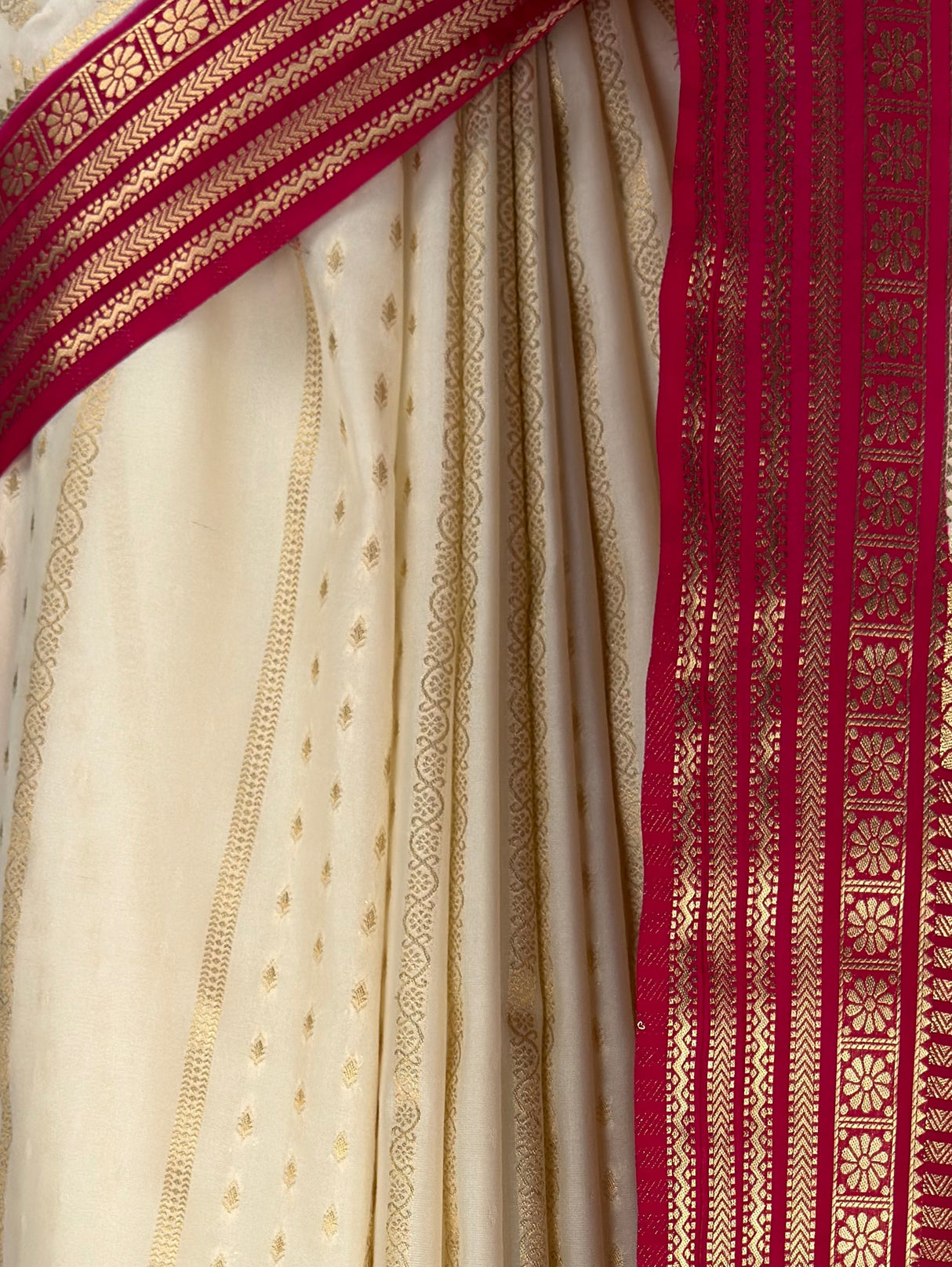 MIMOSA Half White Saree Saree — fleets shot full lifestyle
