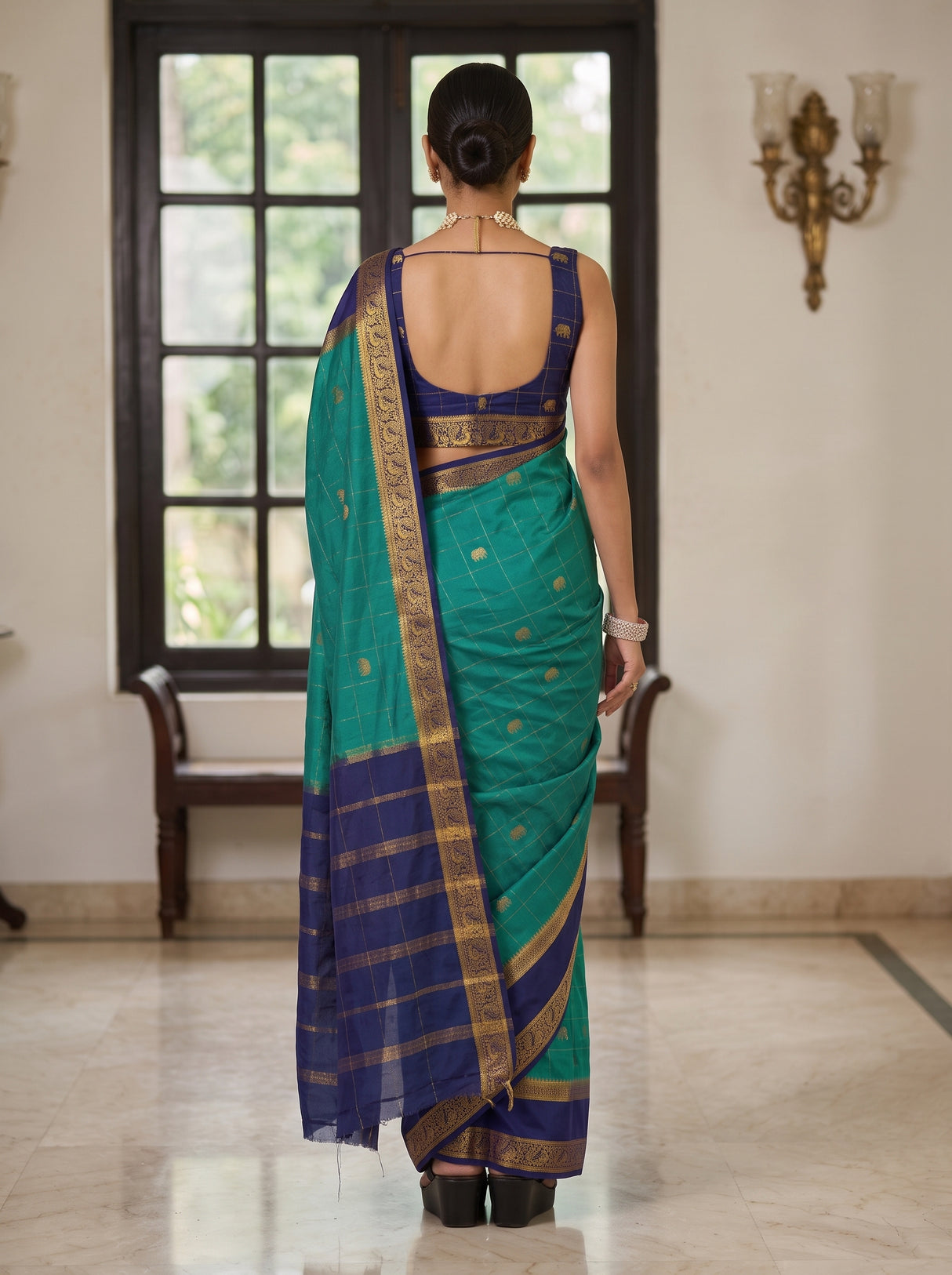 MIMOSA Rama Saree Saree — pose 2 styling detail