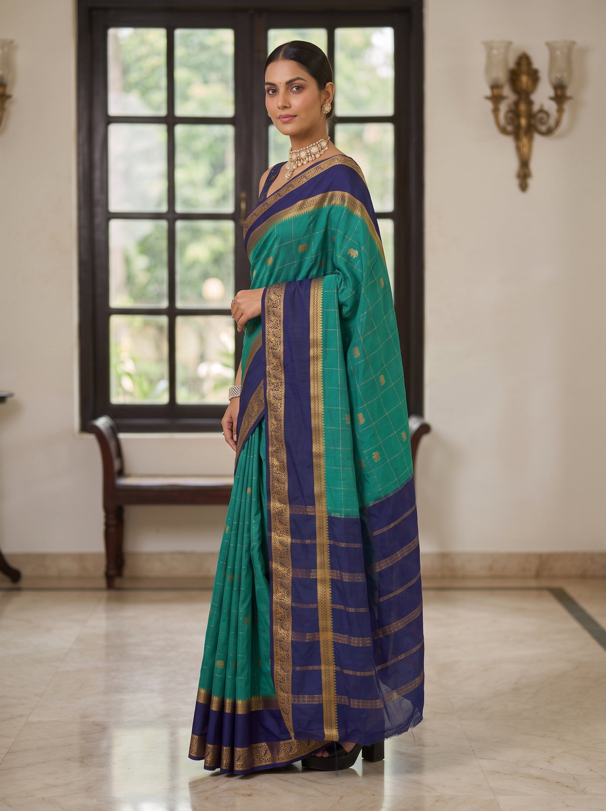 MIMOSA Rama Saree Saree — pose 5 styling detail