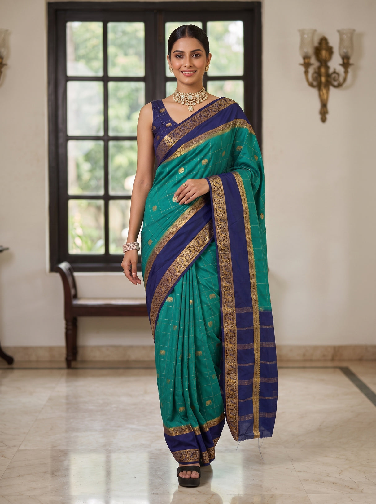 MIMOSA Rama Saree Saree — pose 6 styling detail
