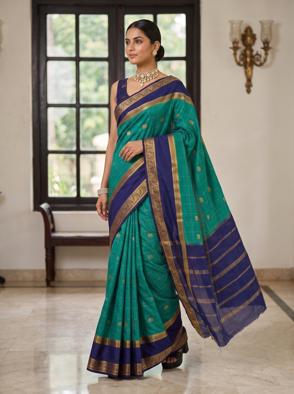 MIMOSA Rama Saree Saree — pose 9 styling detail