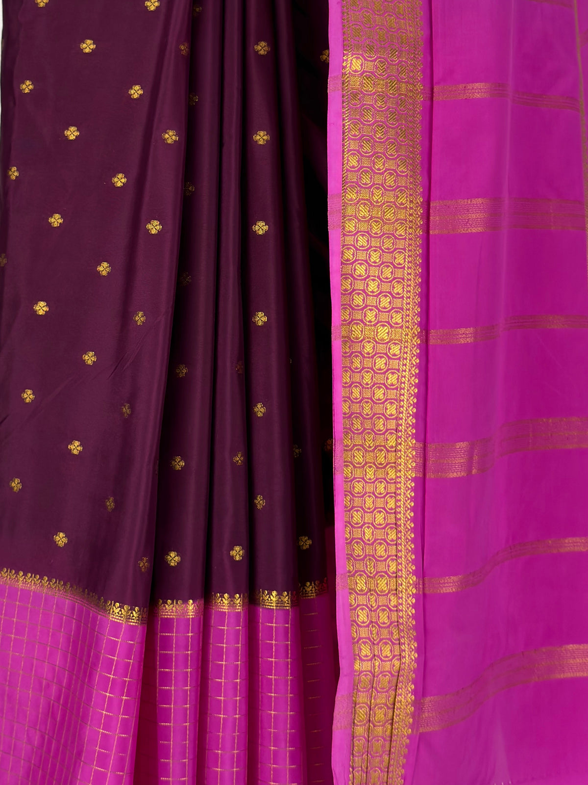 MIMOSA Jamun Mysore Silk crepe Saree — fleets shot full lifestyle