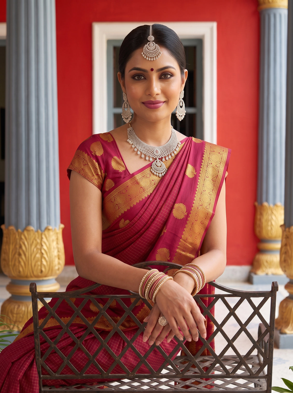 MIMOSA Rani Saree Saree — pose 10 styling detail