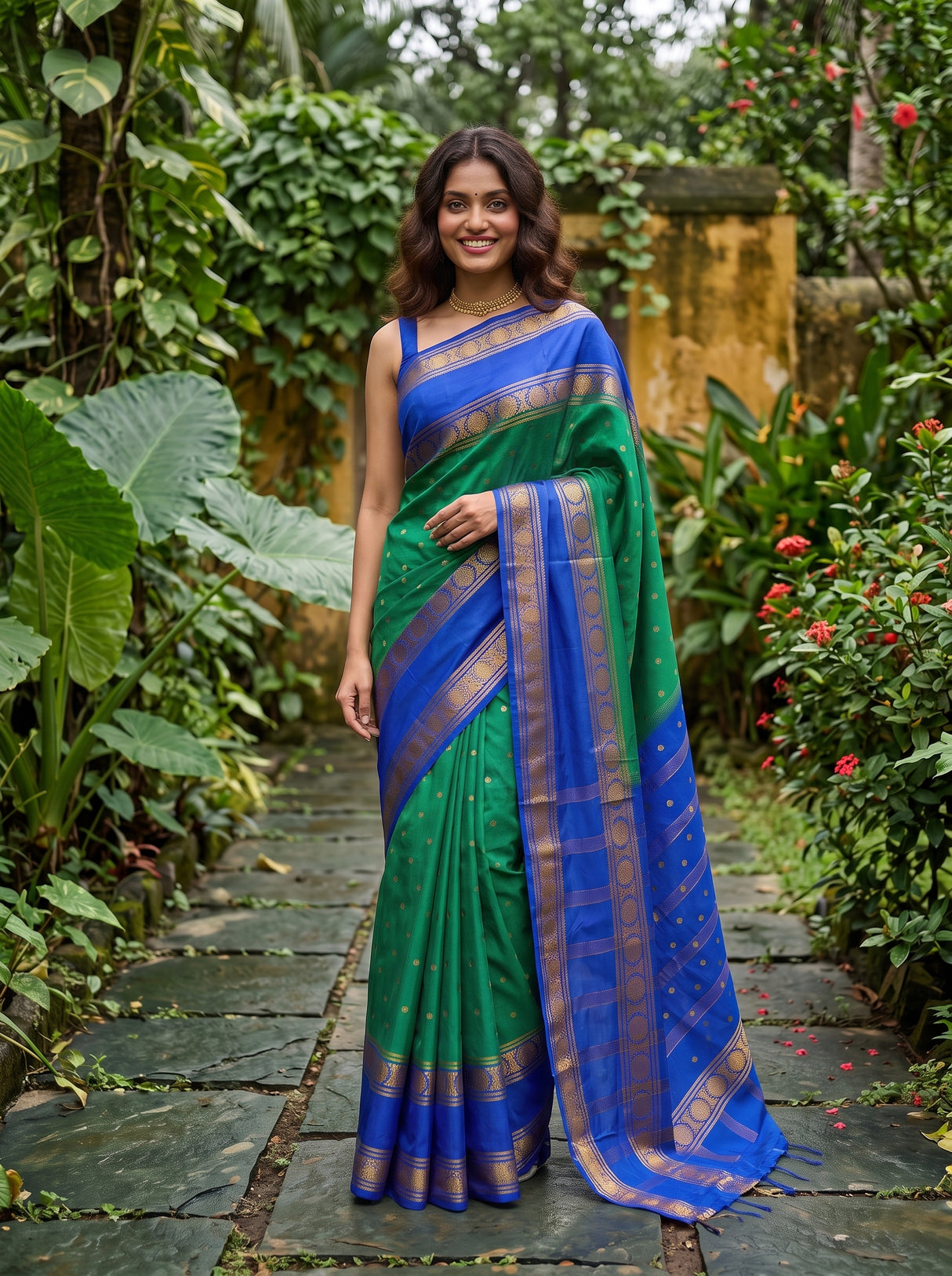 MIMOSA Rama Saree Saree — pose 4 styling detail