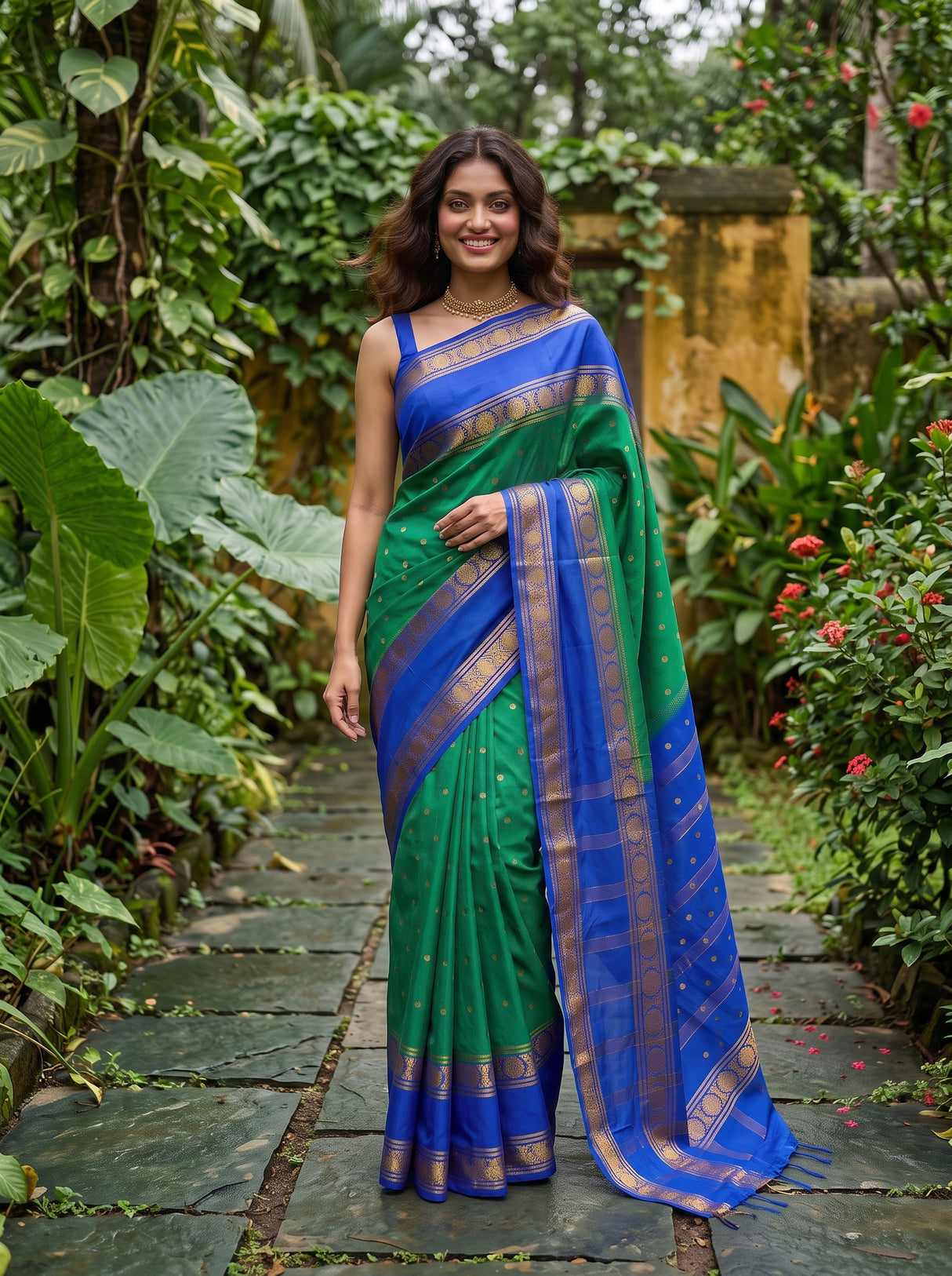 MIMOSA Rama Saree Saree — pose 7 styling detail