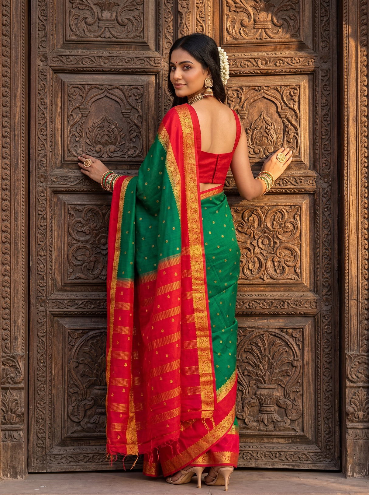 MIMOSA Rama Saree Saree — pose 7 styling detail
