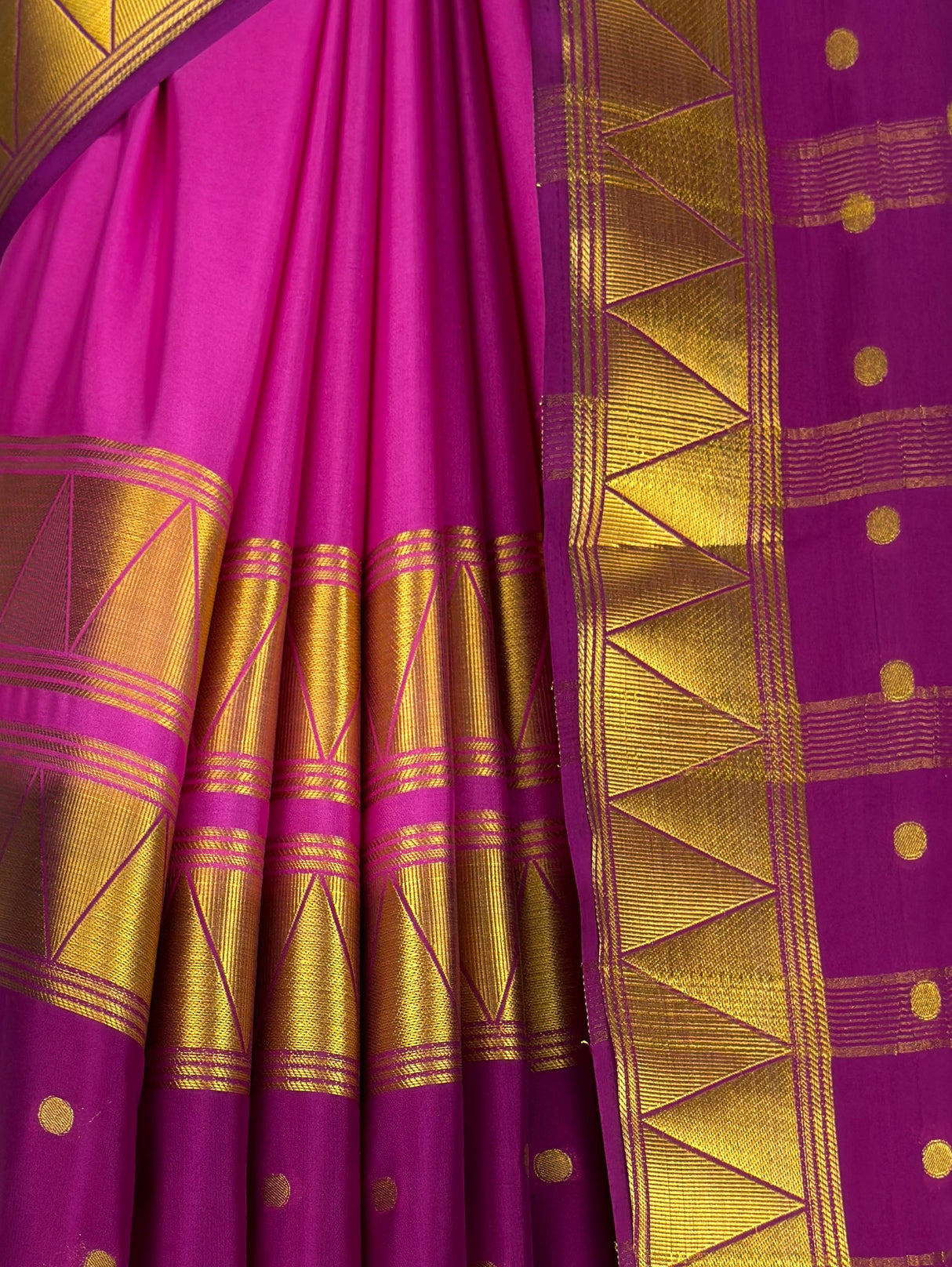 MIMOSA Magenta Saree Saree — fleets shot full lifestyle