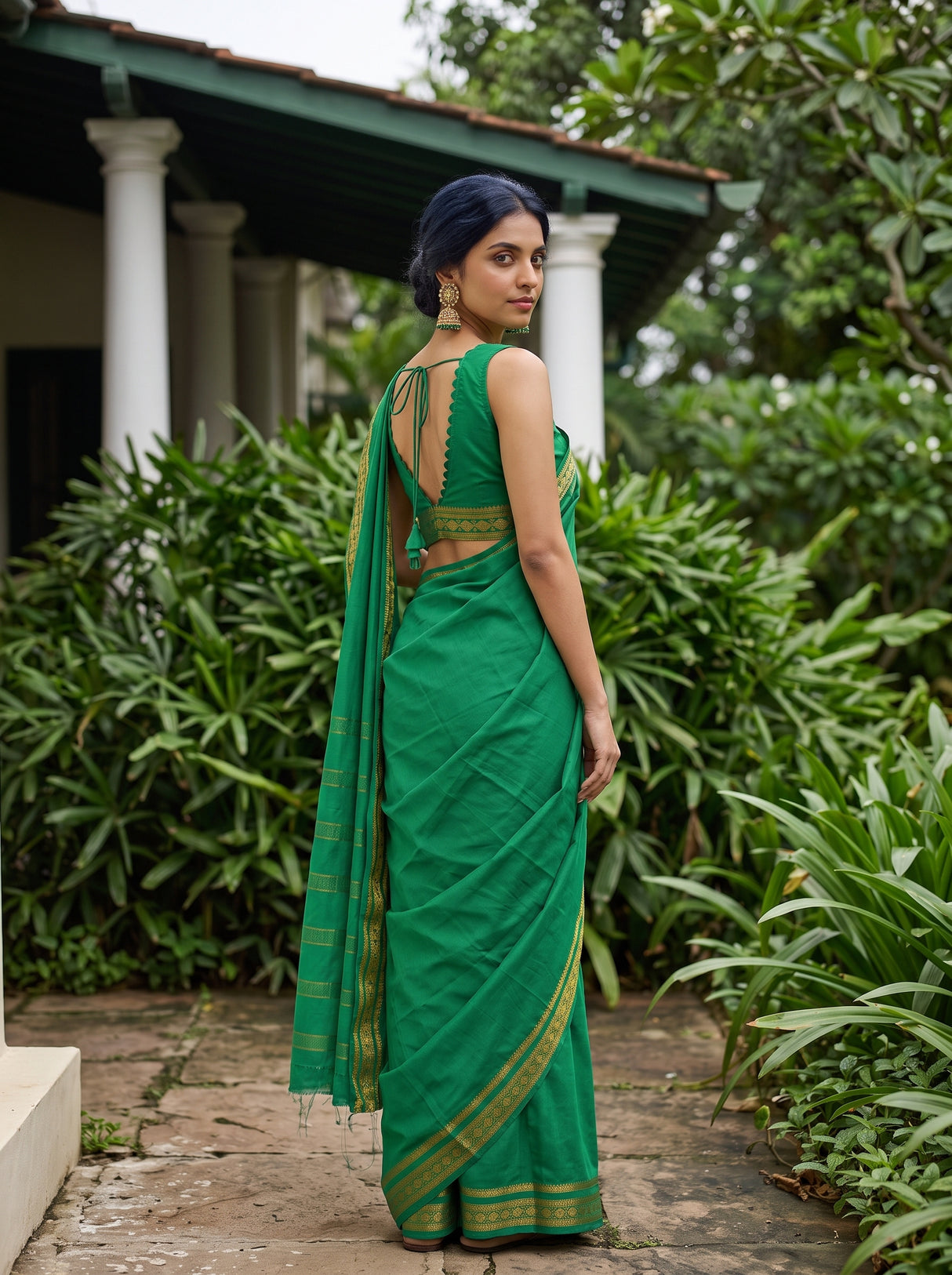 MIMOSA Rama Saree Saree — pose 7 styling detail