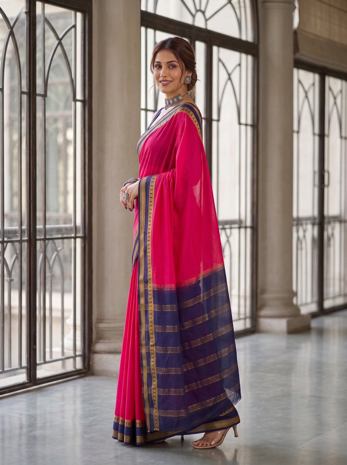 MIMOSA Rani Saree Saree — pose 5 styling detail