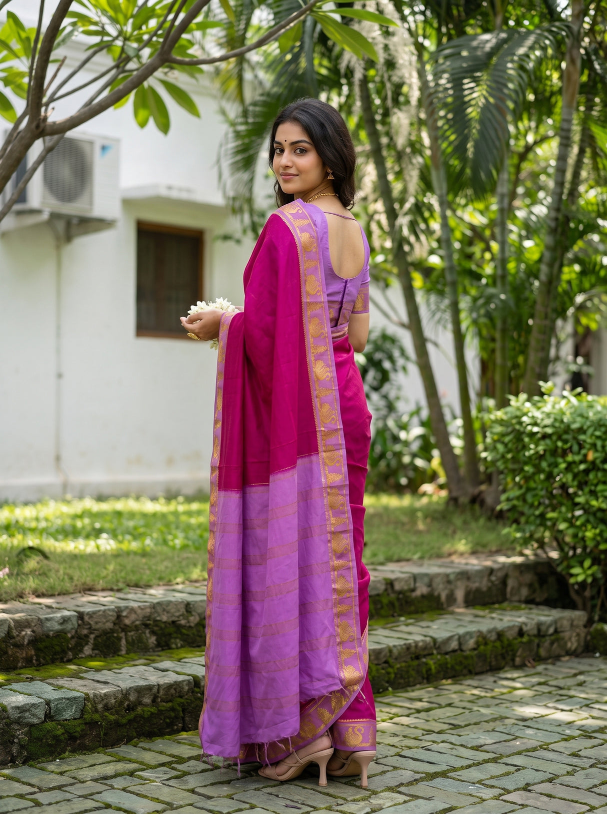 MIMOSA Rani Saree Saree — pose 7 styling detail