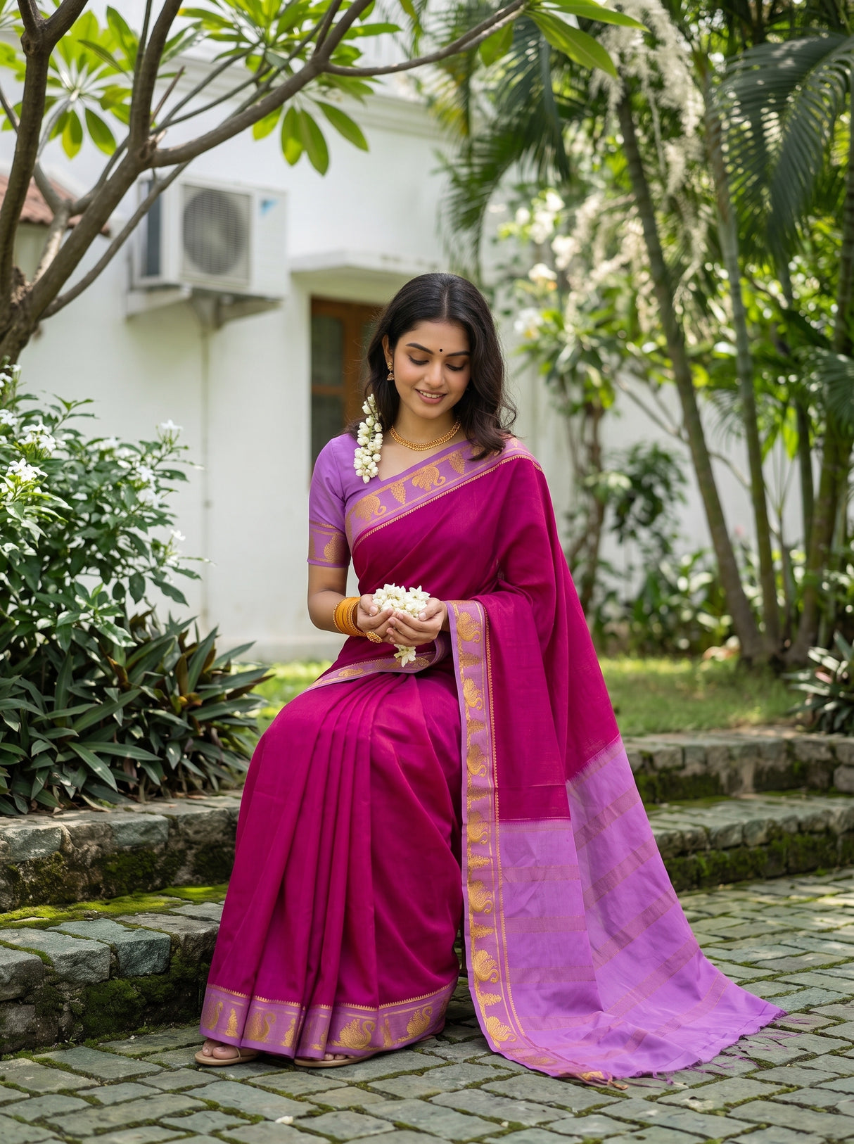 MIMOSA Rani Saree Saree — pose 8 styling detail