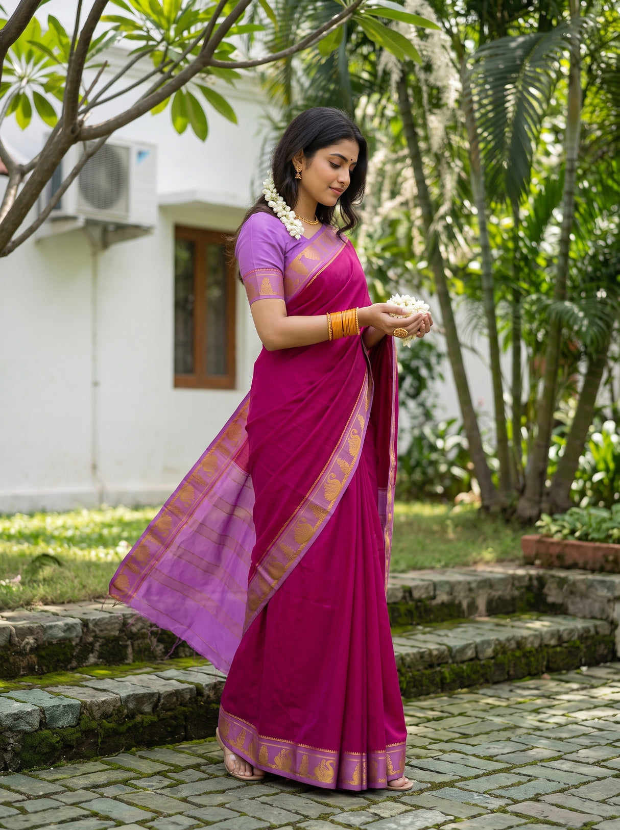 MIMOSA Rani Saree Saree — pose 9 styling detail