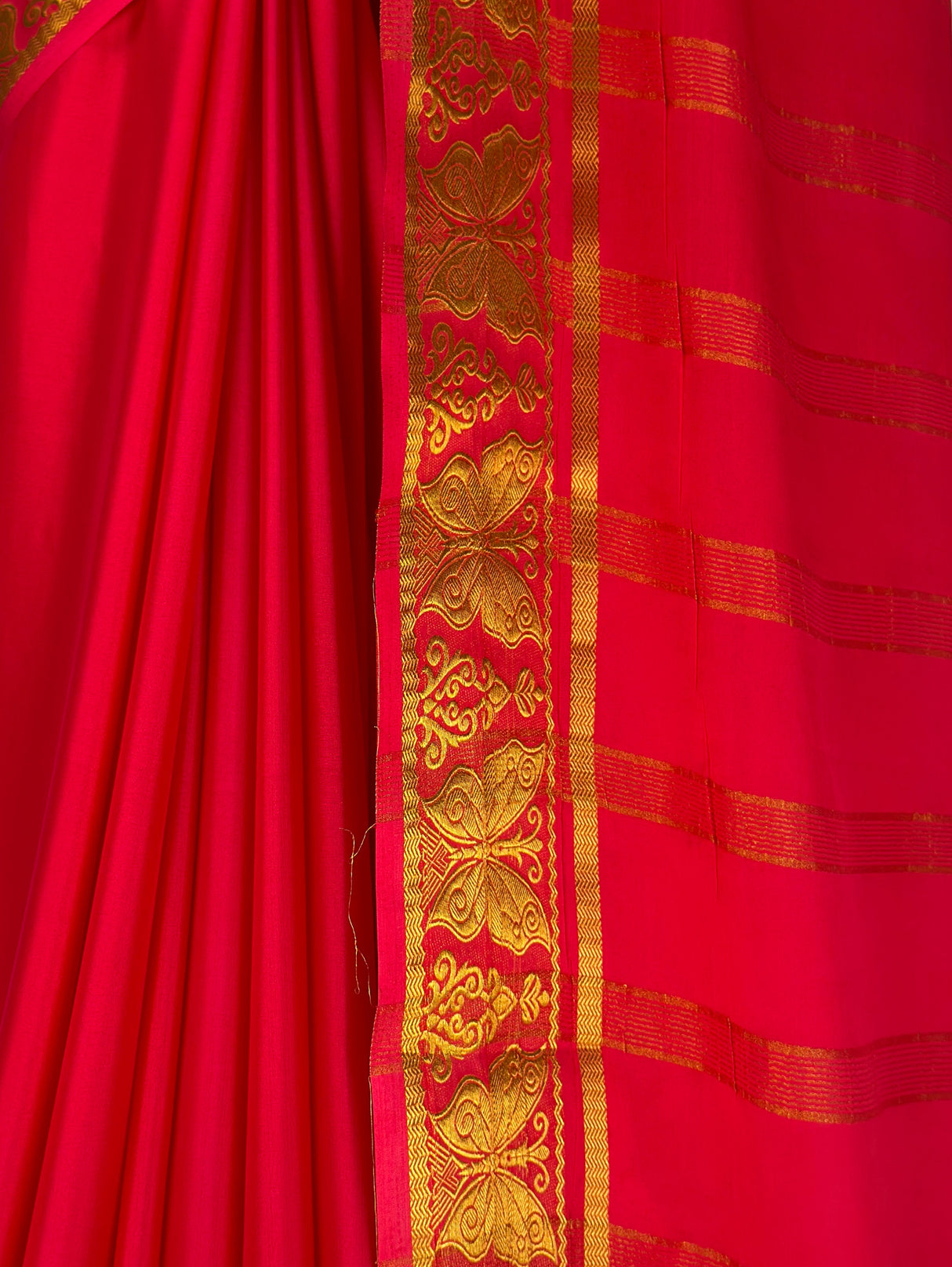 MIMOSA Strawberry Saree Saree — fleets shot full lifestyle